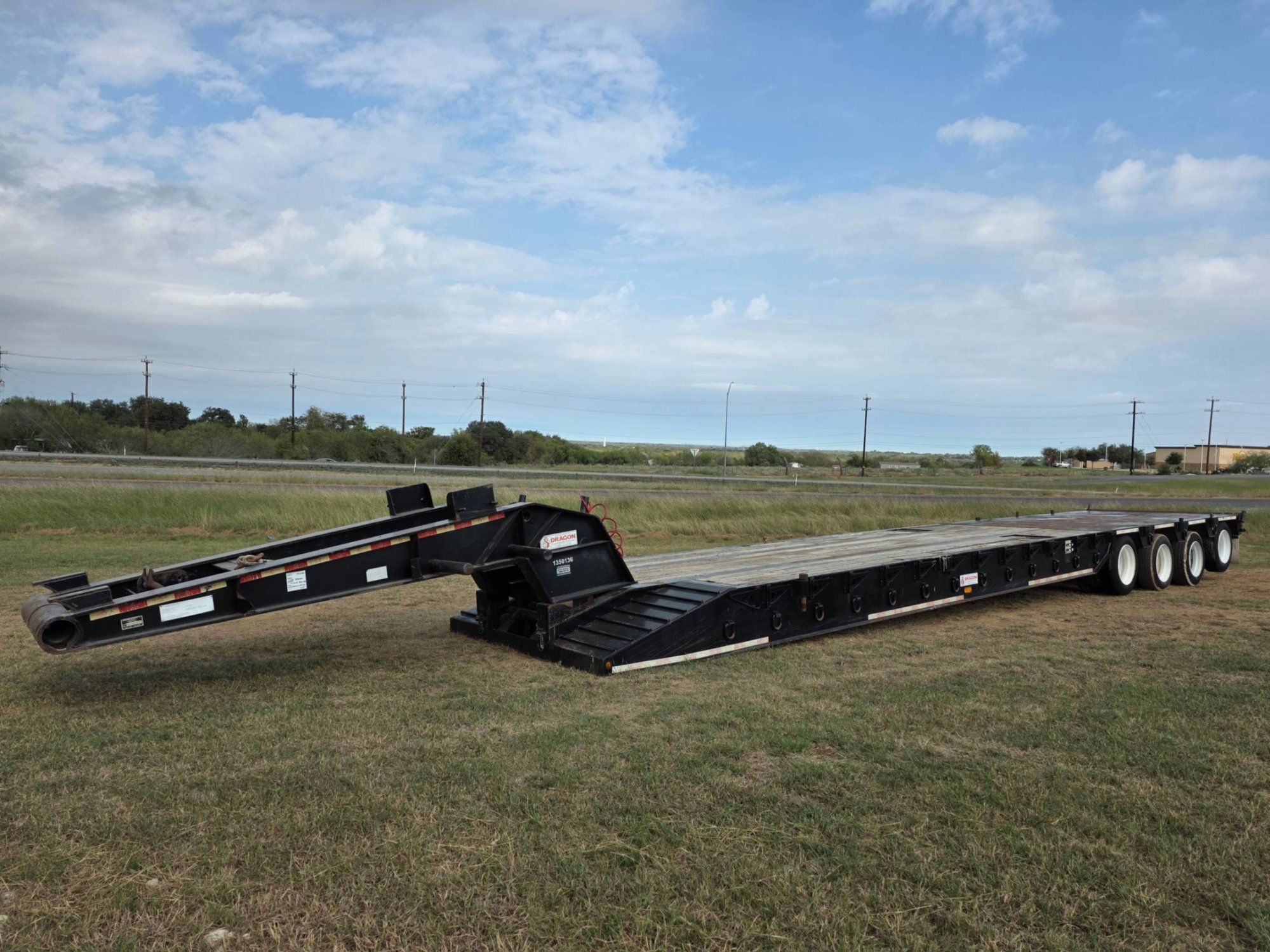 2018 DRAGON 53FT FOUR AXLE HEAVY HAUL TRAILER (A58214)