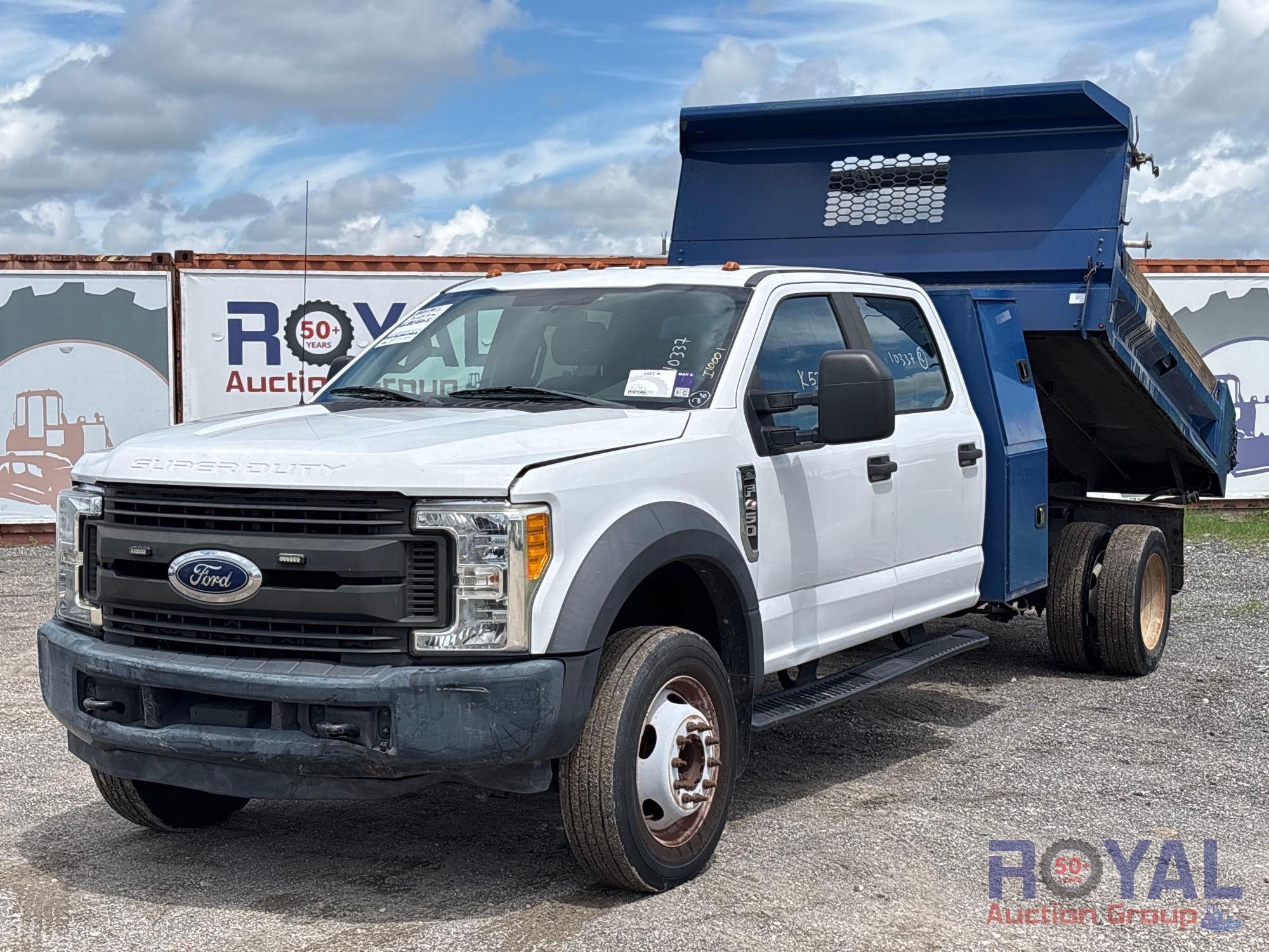 2017 Ford F-450 Crew Cab Mason Dump Truck (A53422)