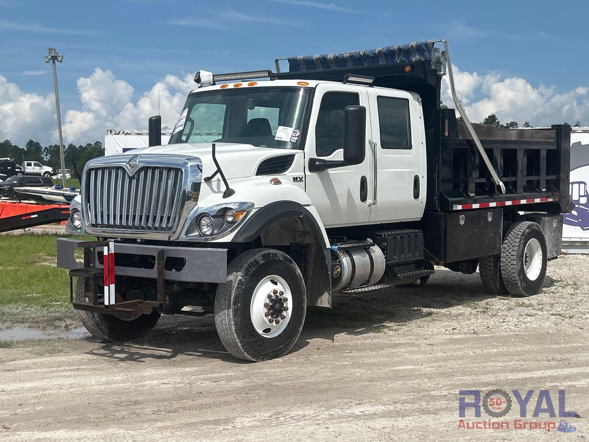 2021 International HV507 4x4 12ft Single Axle Dump Truck (A54814)