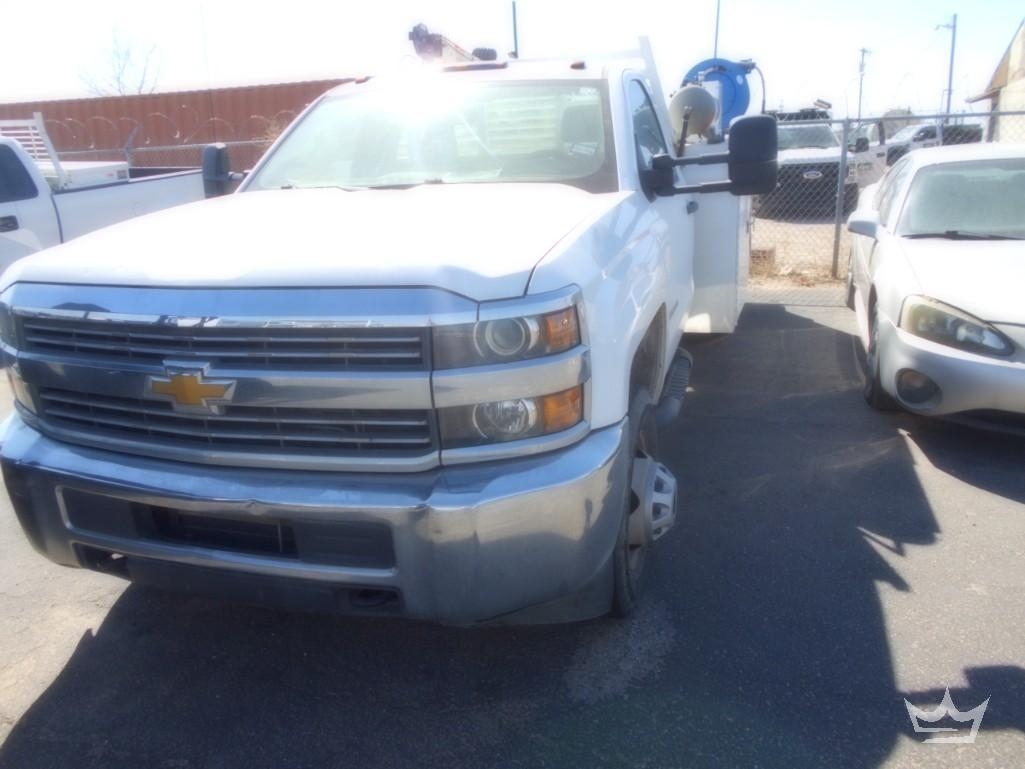 2016 Chevrolet Silverado 3500 Auto Crane Service Crane Truck (A64194)