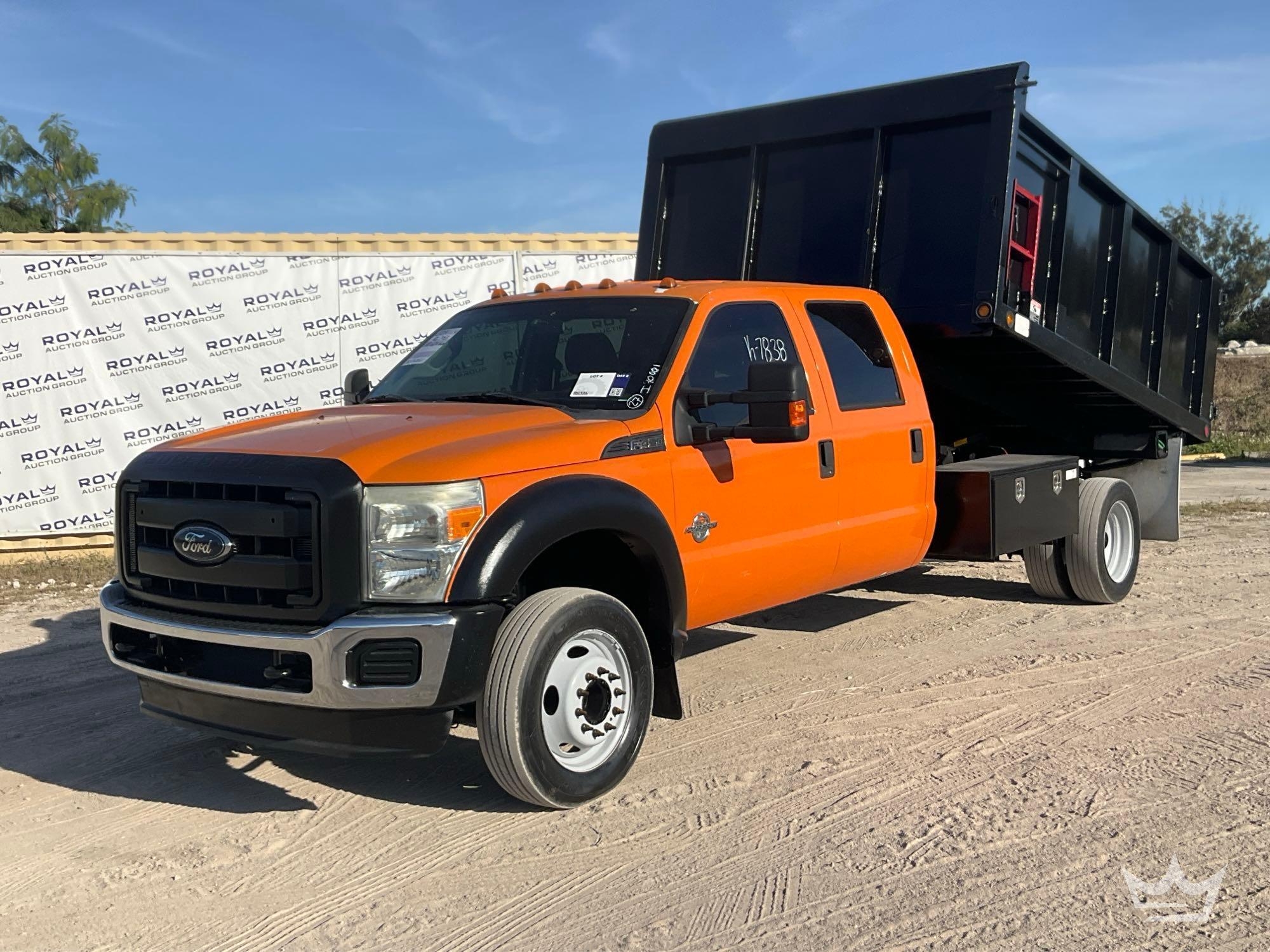 2014 Ford F-450 Crew Cab Landscape Dump Truck (A61568)