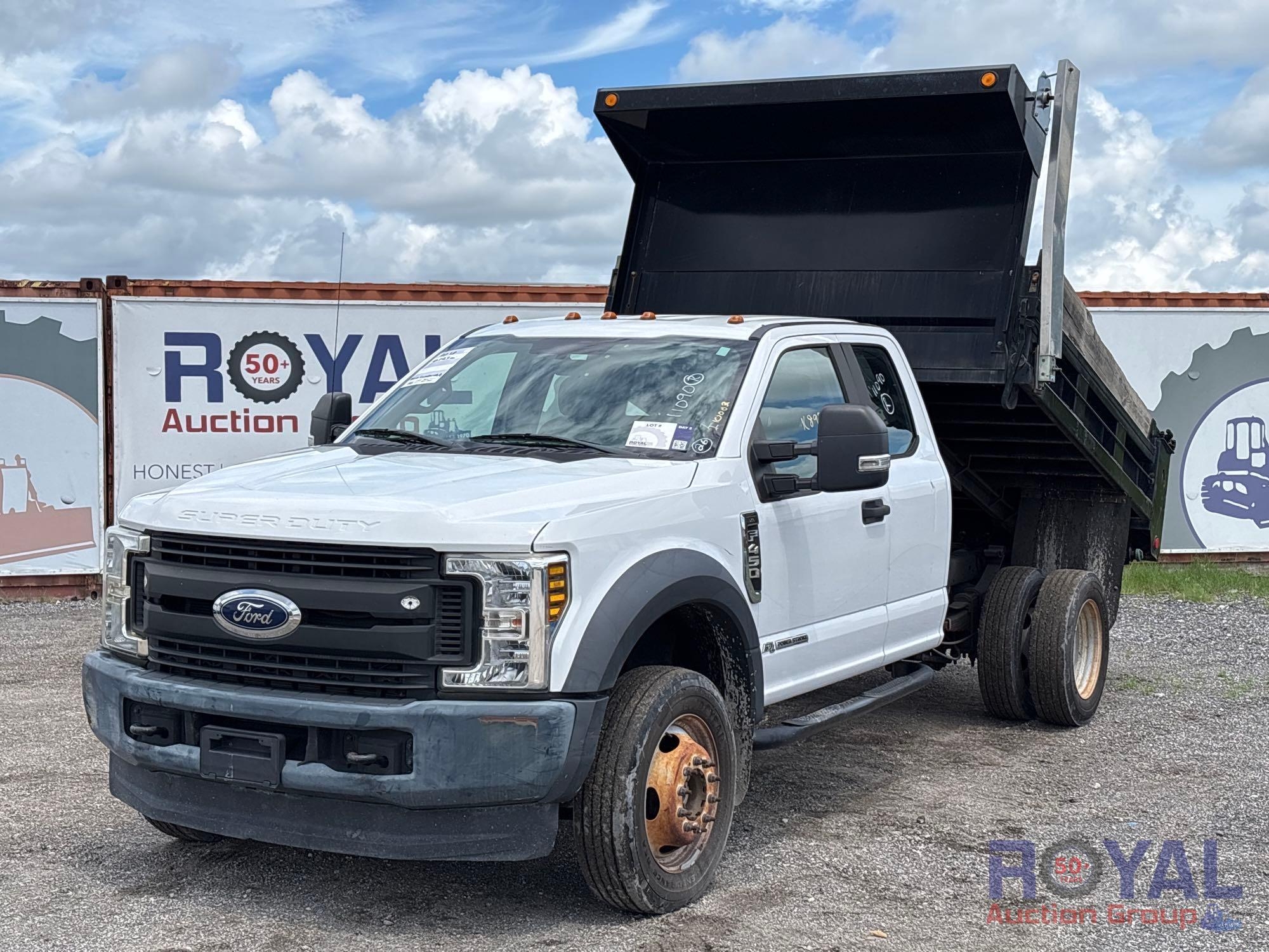 2018 Ford F-450 Ext. Cab 4x4 Mason Dump Truck (A53422)
