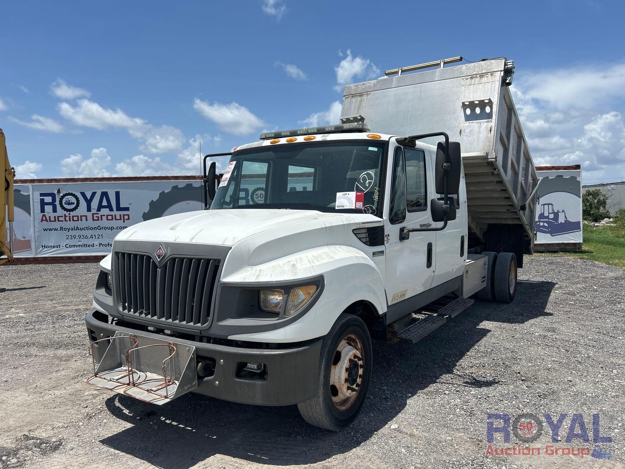 2014 International Terrastar Crew Cab Landscape Dump Truck (A46683)