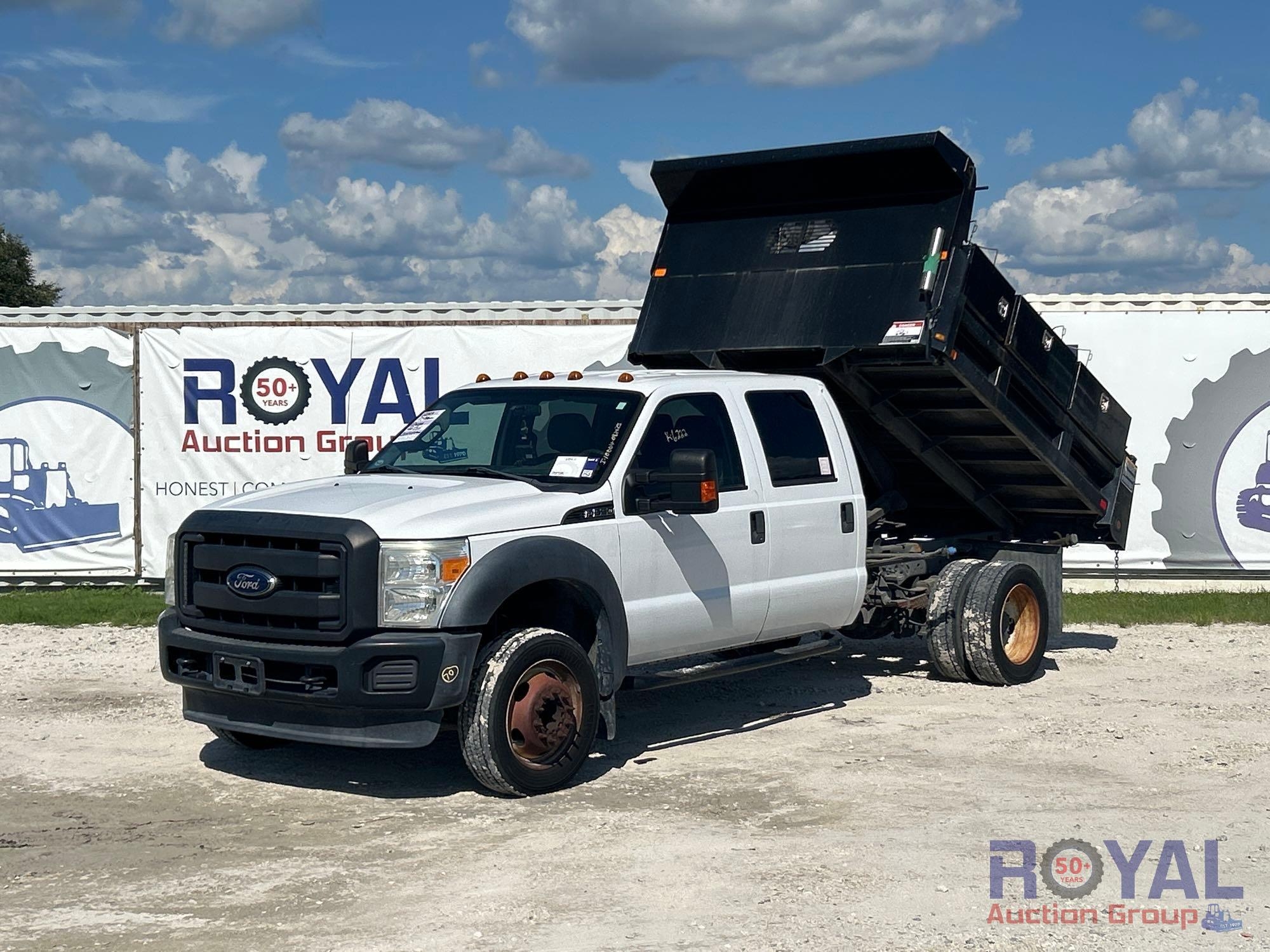 2015 Ford F-550 Crew Cab Mason Dump Truck (A51692)