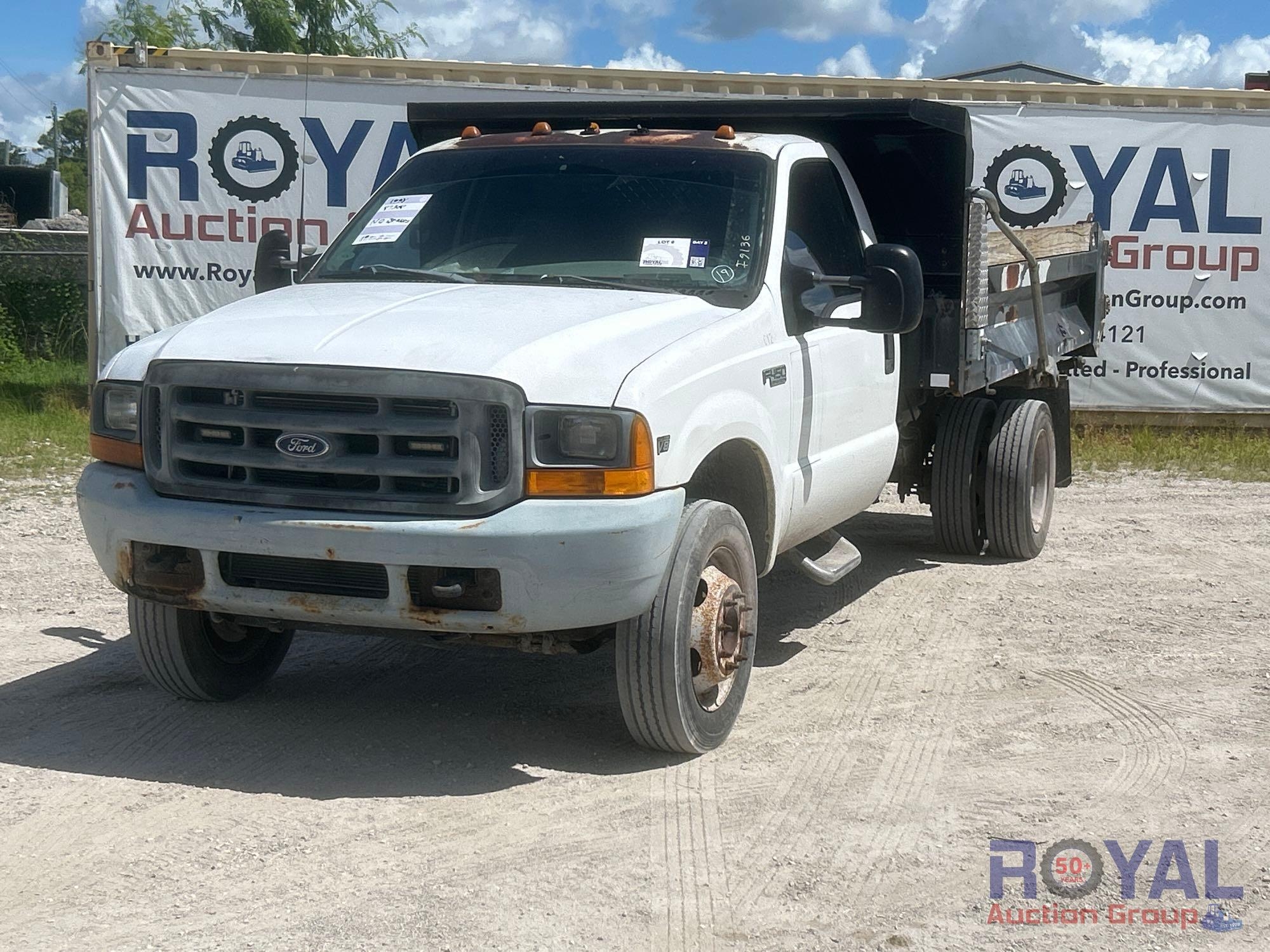 1999 Ford F-450 Mason Dump Truck (A53422)