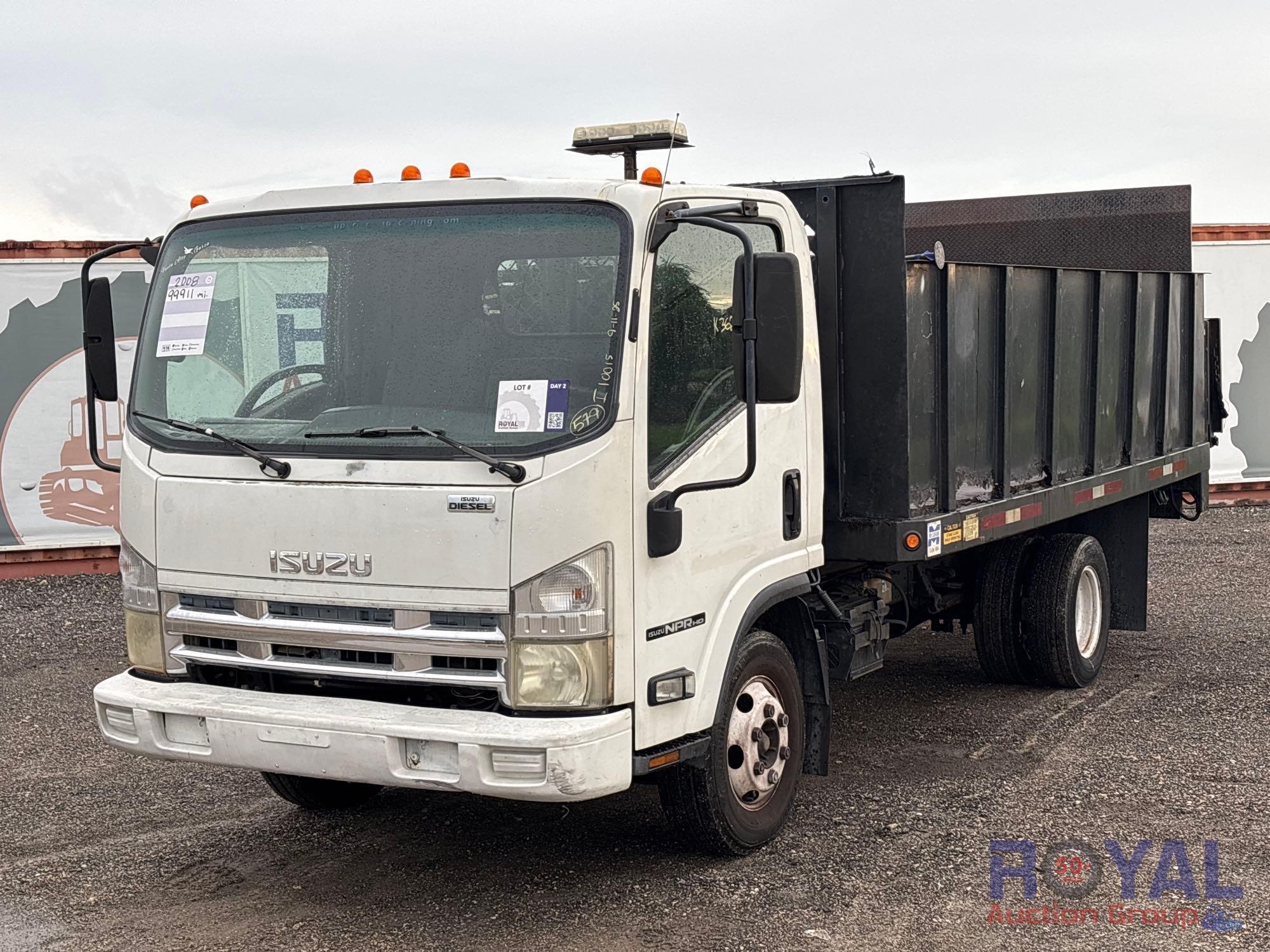 2008 Isuzu NPR-HD Landscape Dump Truck (A53422)
