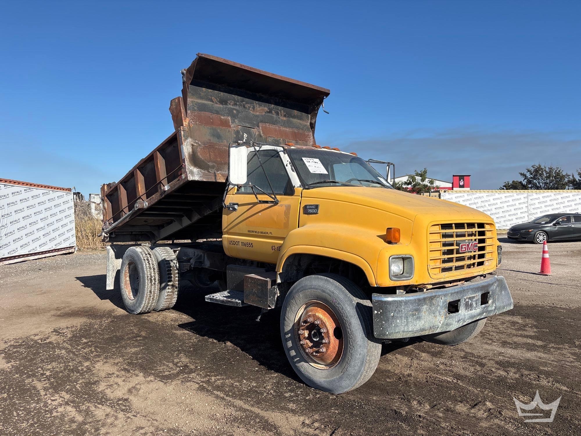 1999 GMC C7500 Dump Truck (A61573)