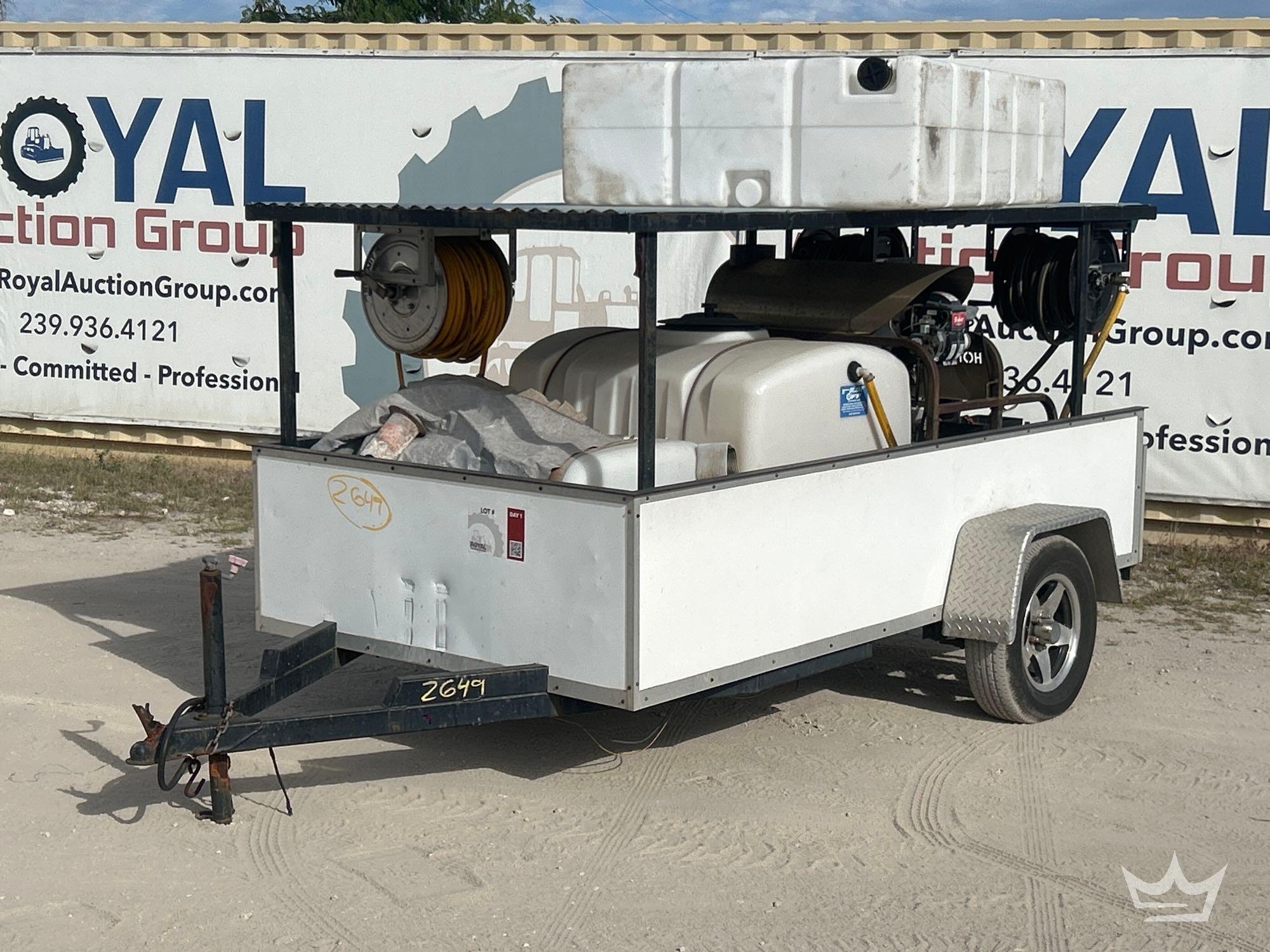 Blast Off Hot Pressure Washer Trailer (A61567)
