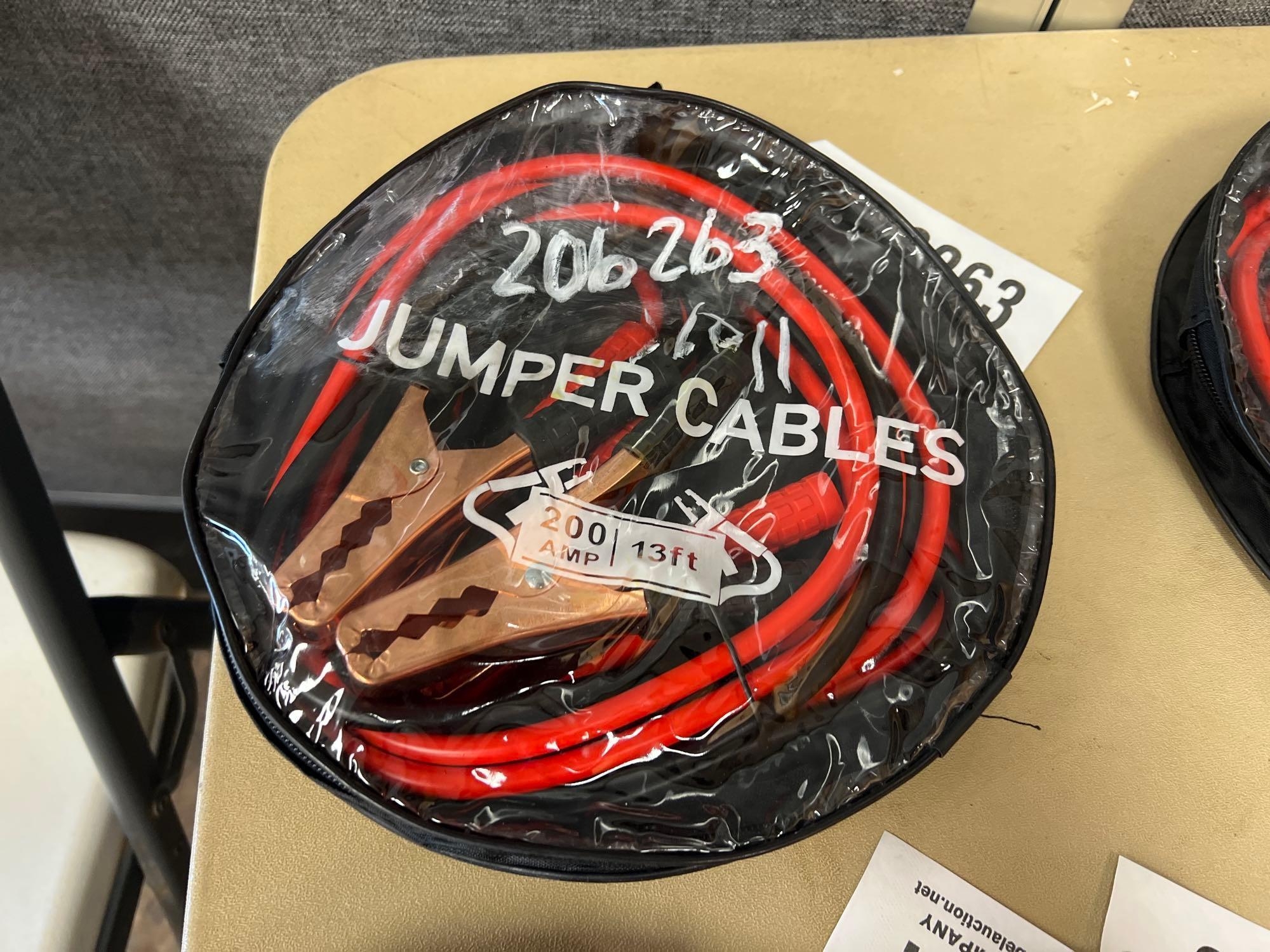 UNUSED SET OF FUTURE 13', 200AMP JUMPER CABLES (A58375)
