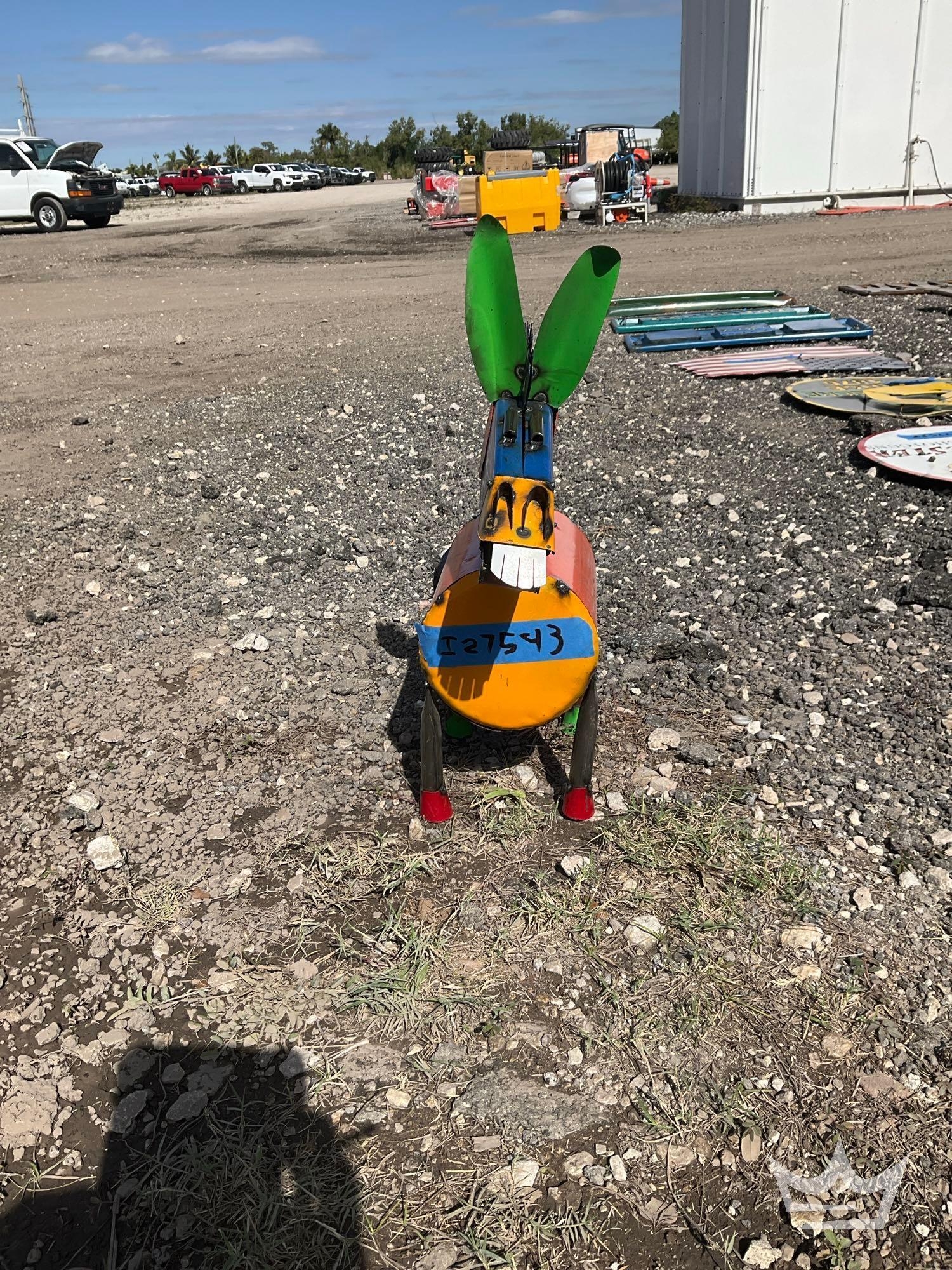 Mini Metal Donkey Statue (A61569)