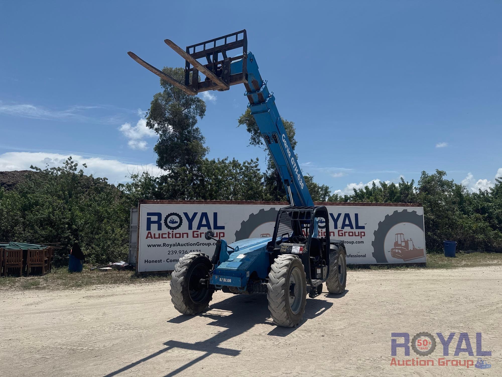2018 Genie GTH-636 6,000LB 4x4 Rough Terrain Telehandler (A46683)