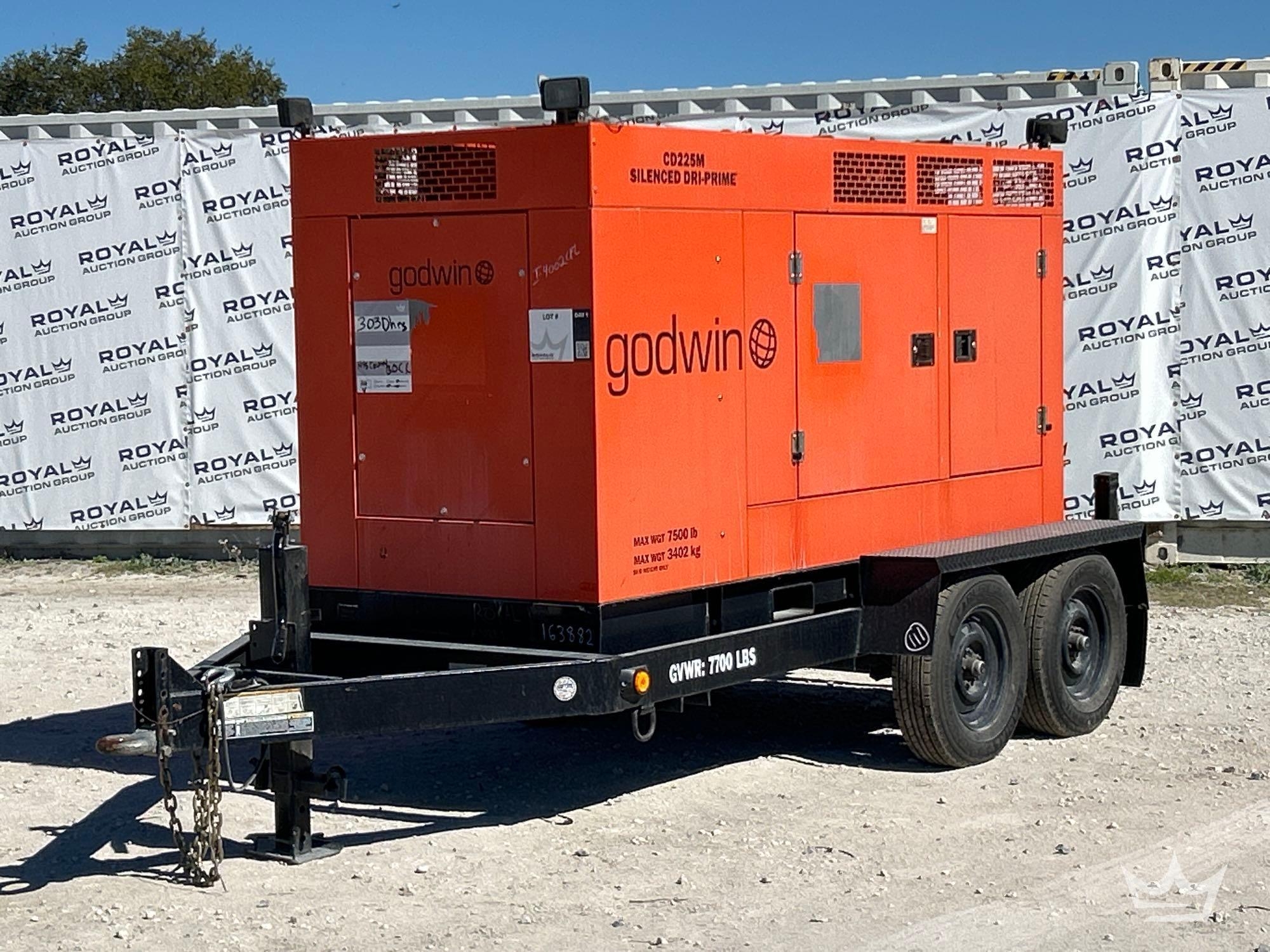 2016 Godwin CD225 Silenced Dri-Prime T/A Towable Trash Pump (A61567)