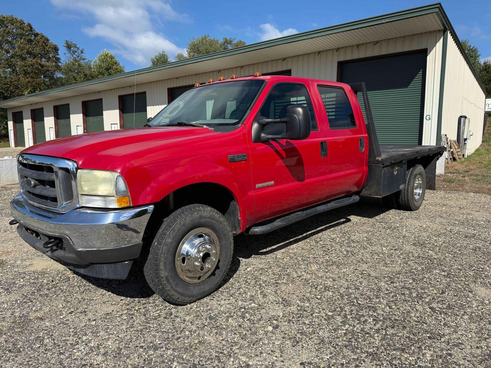 2004 Ford F-350 4x4 Flatbed Truck, VIN # 1FDWW37P44EC81012 (A54865)