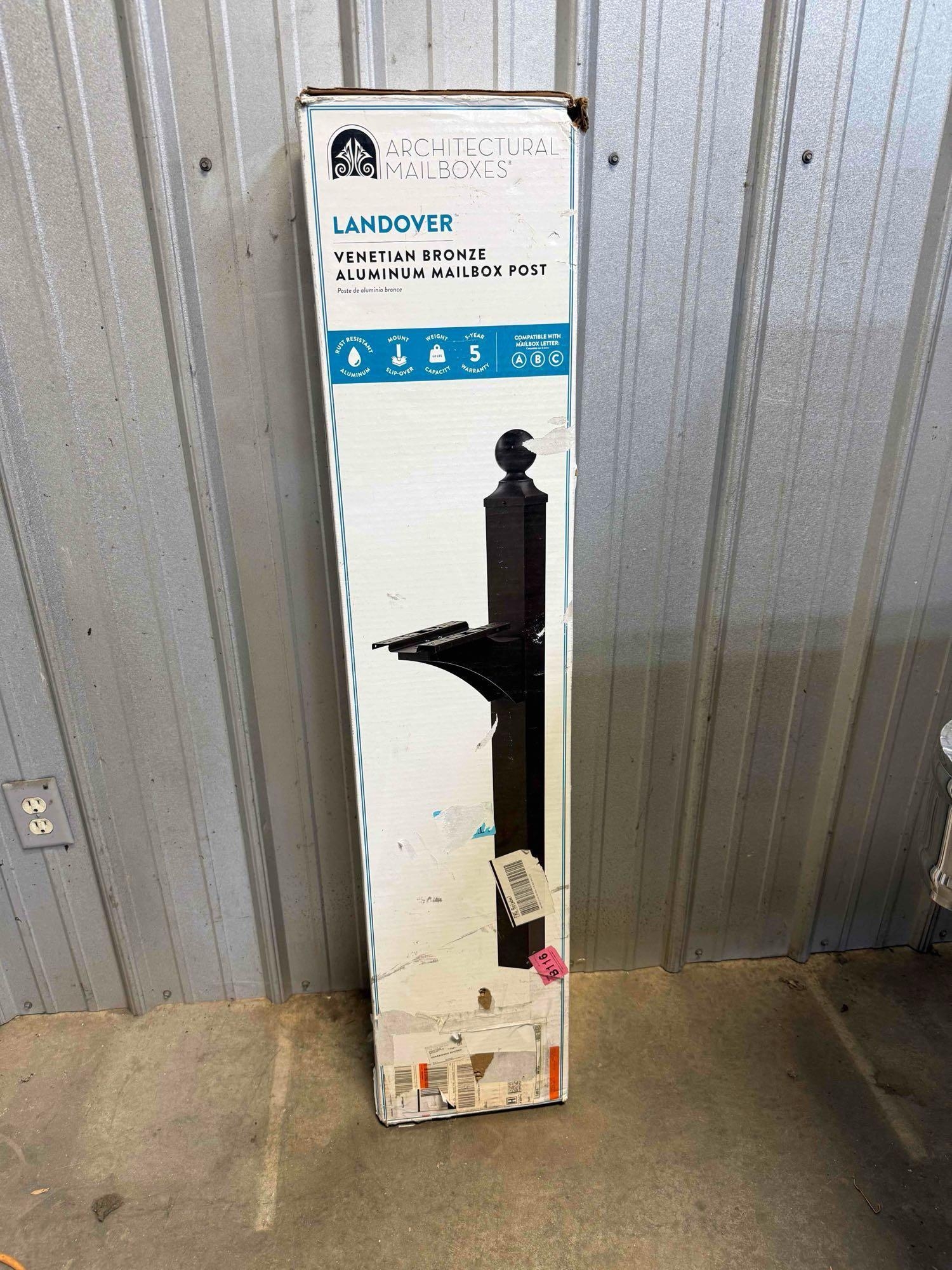 Venetian Bronze Aluminum Mailbox Post (A54865)
