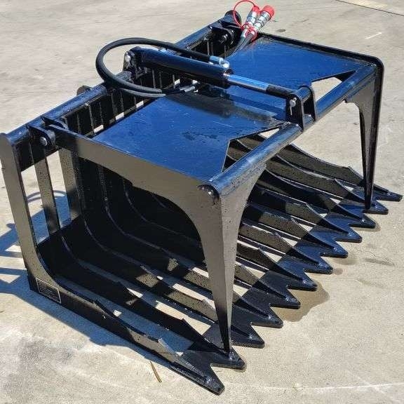 Mini Skid-Steer Hydraulic Skeleton Grapple Bucket (New/Unused) (A59225)