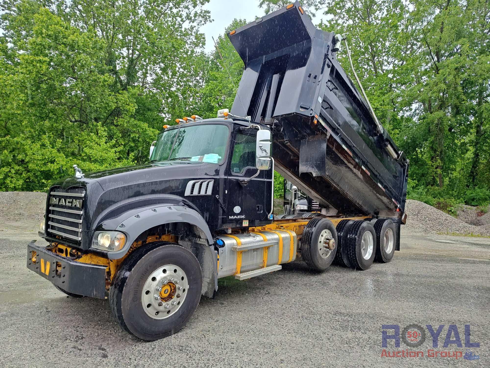 2017 Mack GU713 Granite Tri-Axle Dump Truck (A46683)