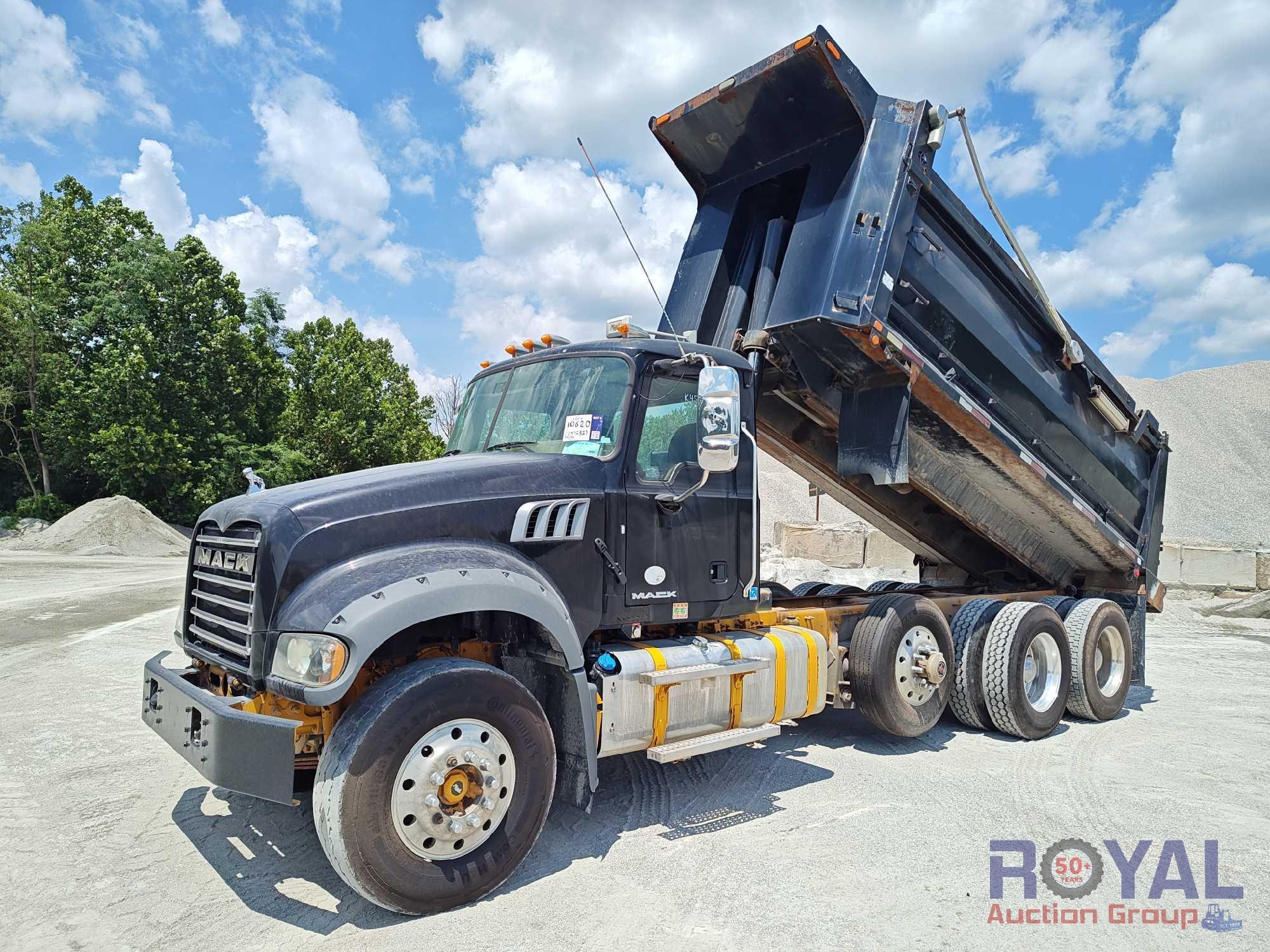 2017 Mack GU713 Granite Tri-Axle Dump Truck (A49461)