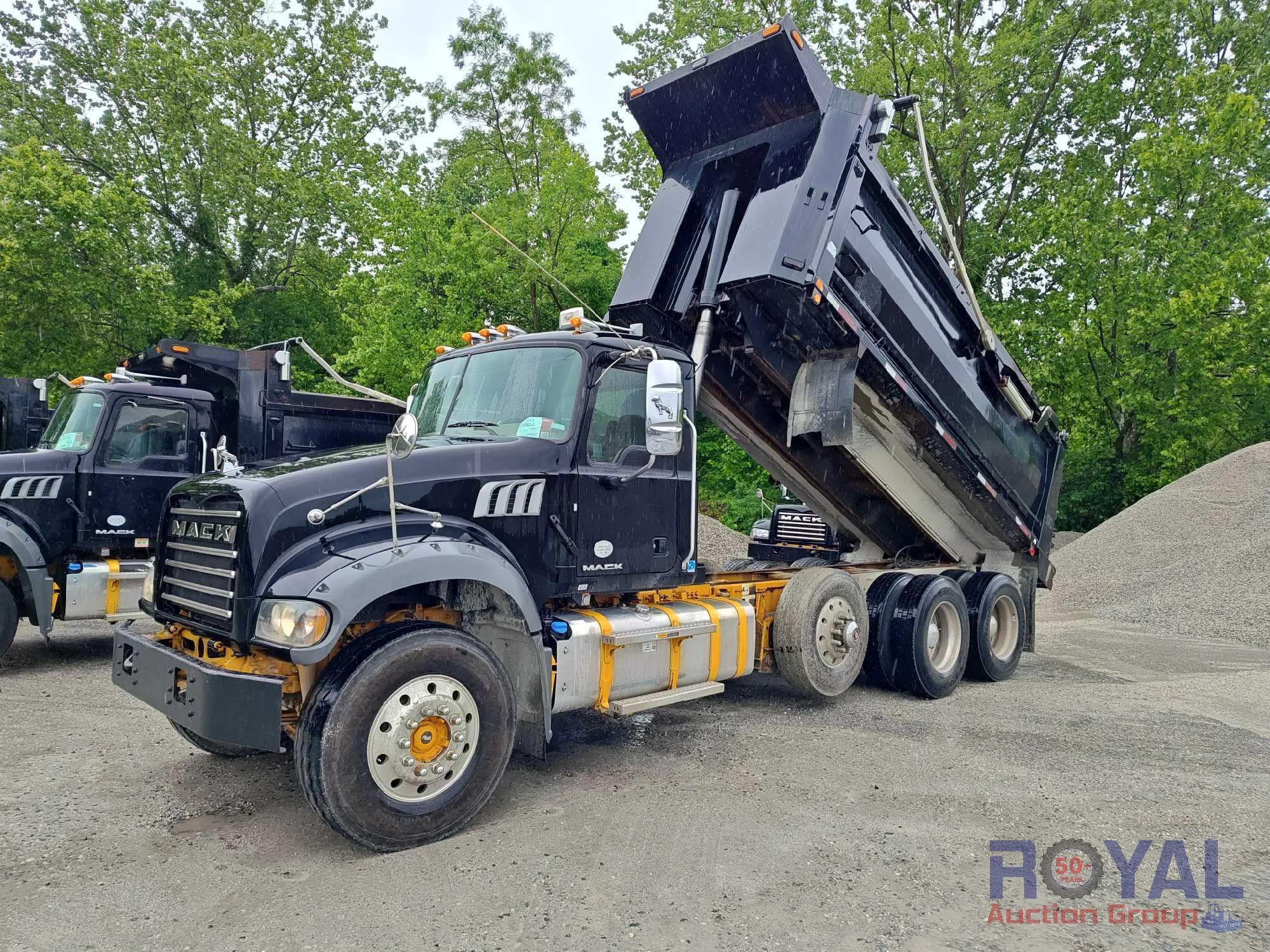 2017 Mack GU713 Granite Tri-Axle Dump Truck (A46683)