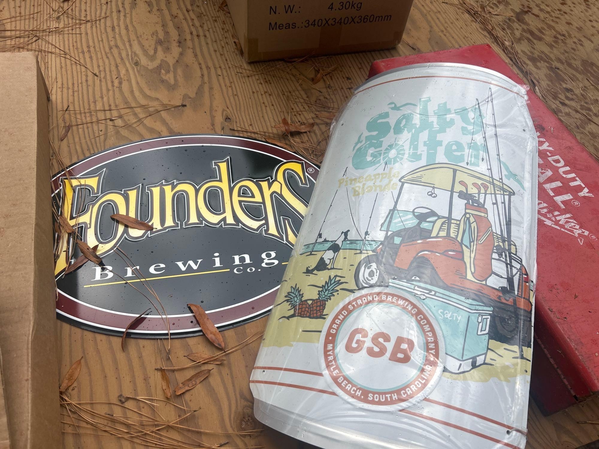 METAL BEER SIGNS (A58374)