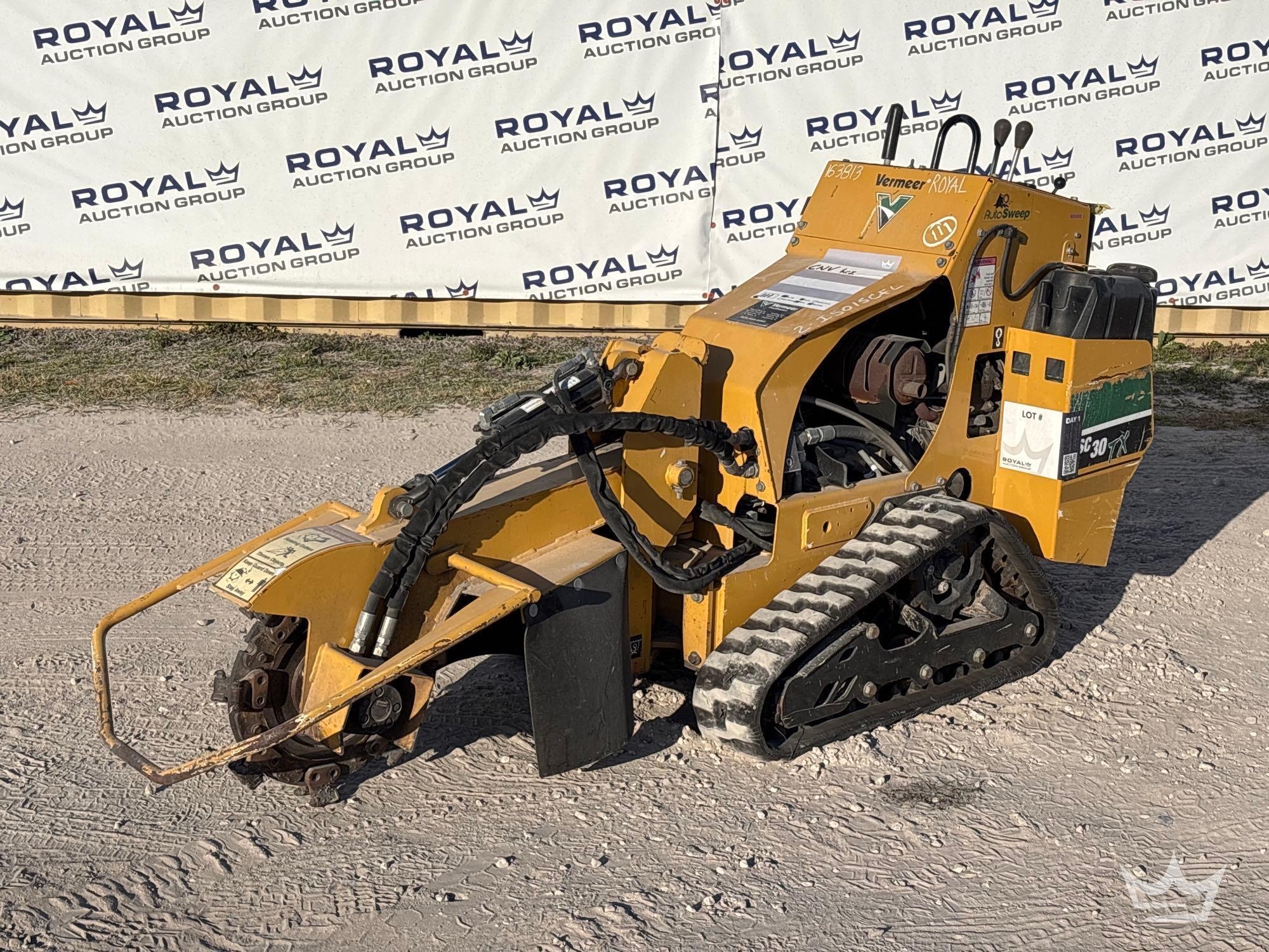 2015 Vermeer SC30TX Tracked Walk-Behind Stump Grinder (A61567)