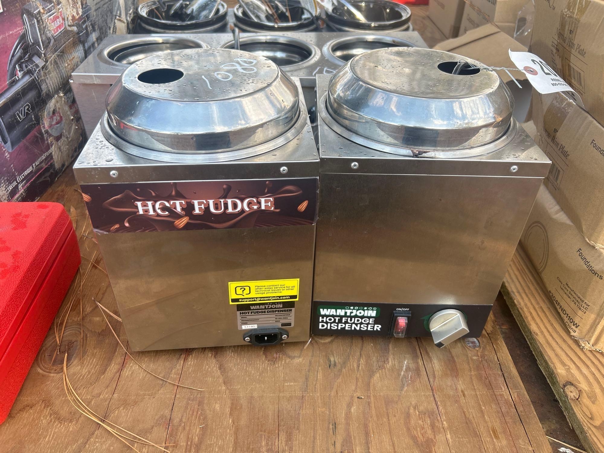 (2) HOT FUDGE DISPENSERS (A58374)