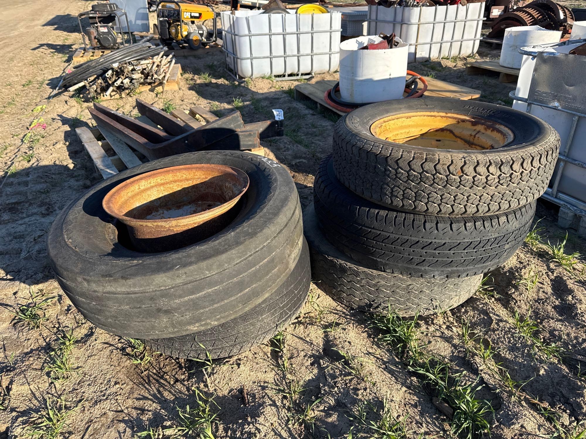 LOT OF RIMS & TIRES (A63745)