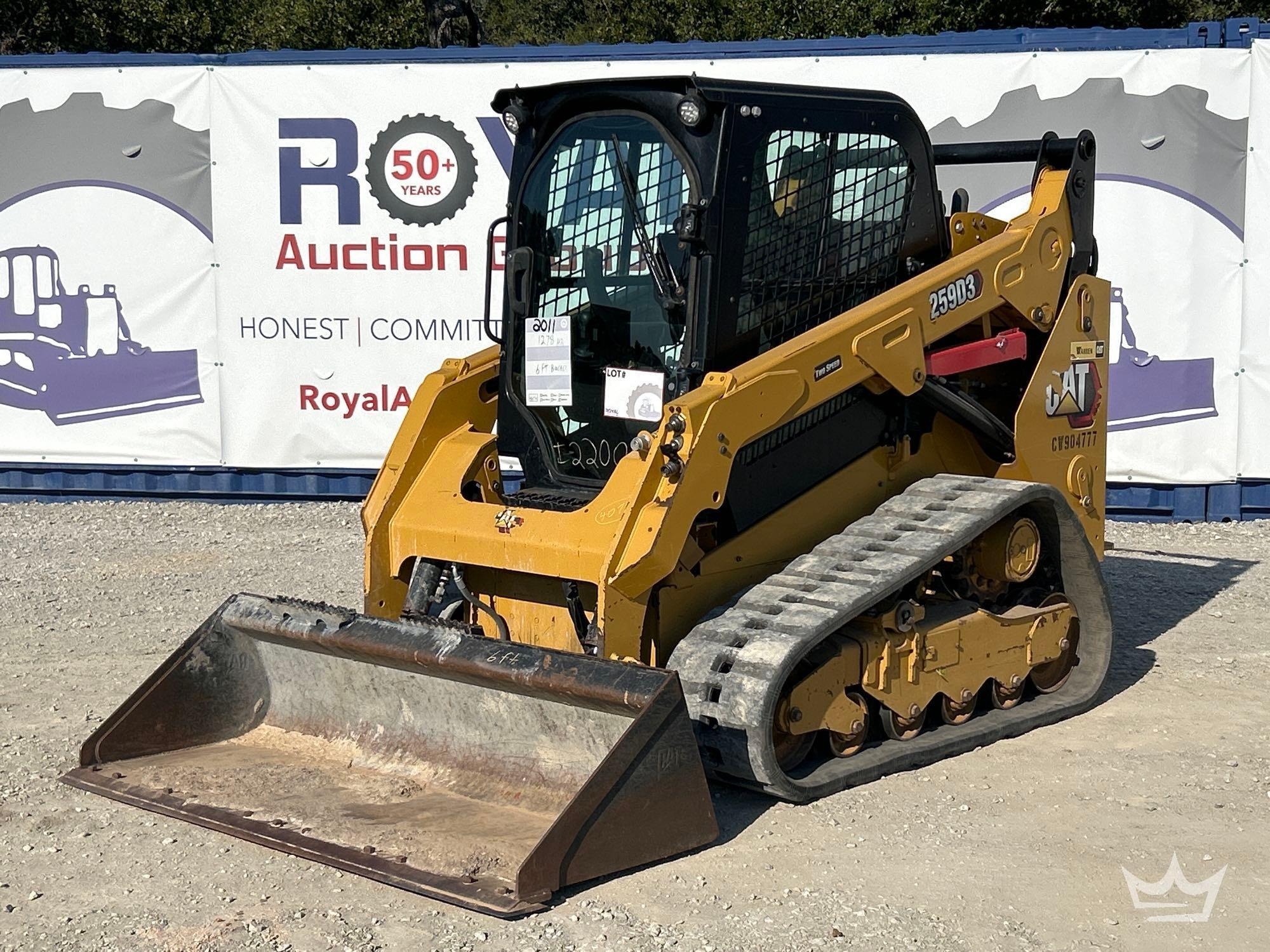2020 Caterpillar 259D3 Compact Track Loader Skid Steer (A55973)
