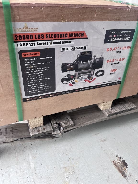 NEW Landhonor 20,000lb Electric Winch (A62679)