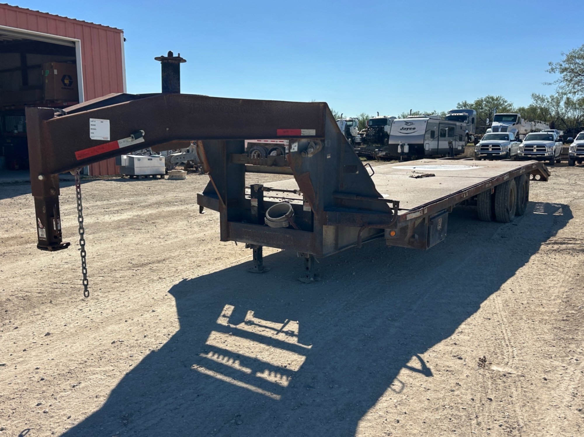 2008 TEXAS BRAGG GOOSENECK FLATBED (A58214)