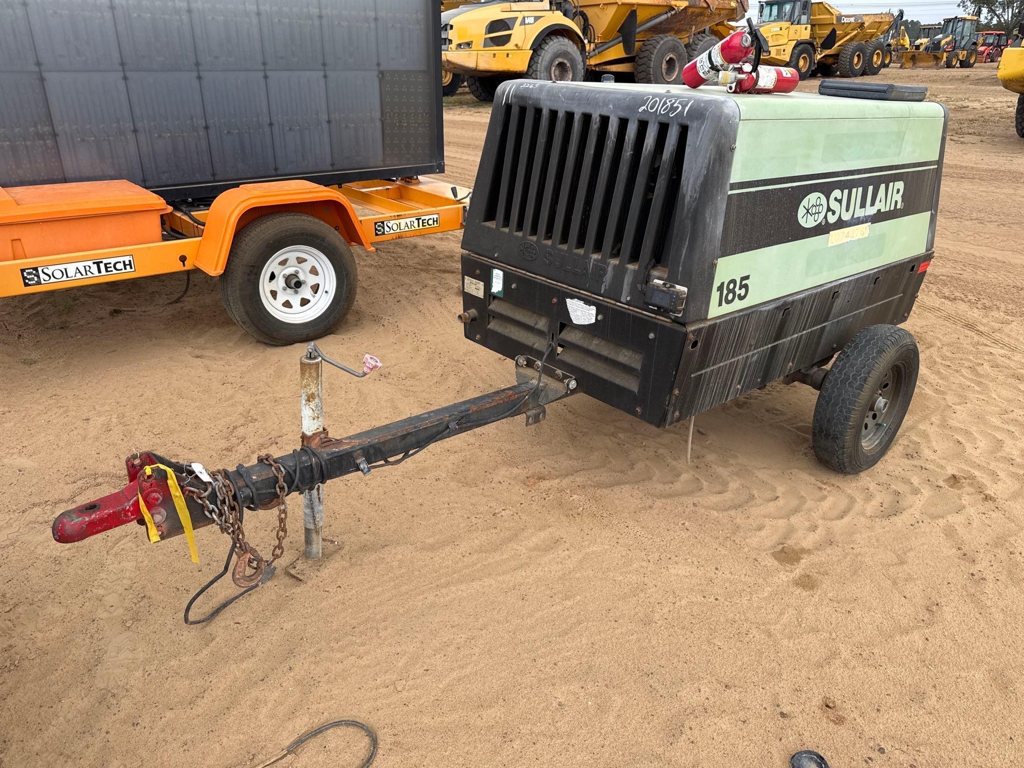 SULLAIR 185D DPQ KU4F PORTABLE DSL AIR COMPRESSOR (A52705)