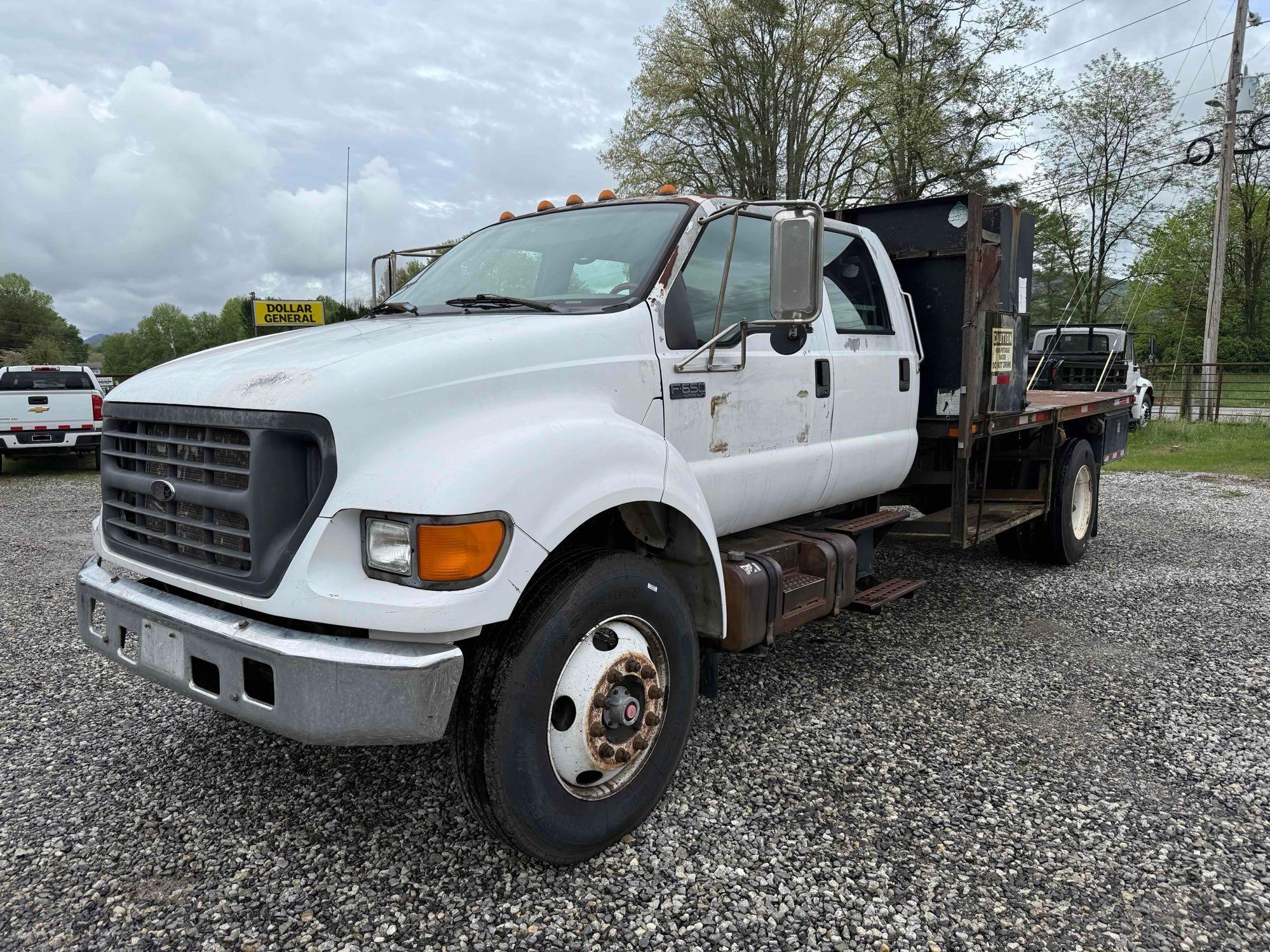2003 Ford F-650 Flatbed Truck, VIN # 3FDNW65243MB03484 (A48836)