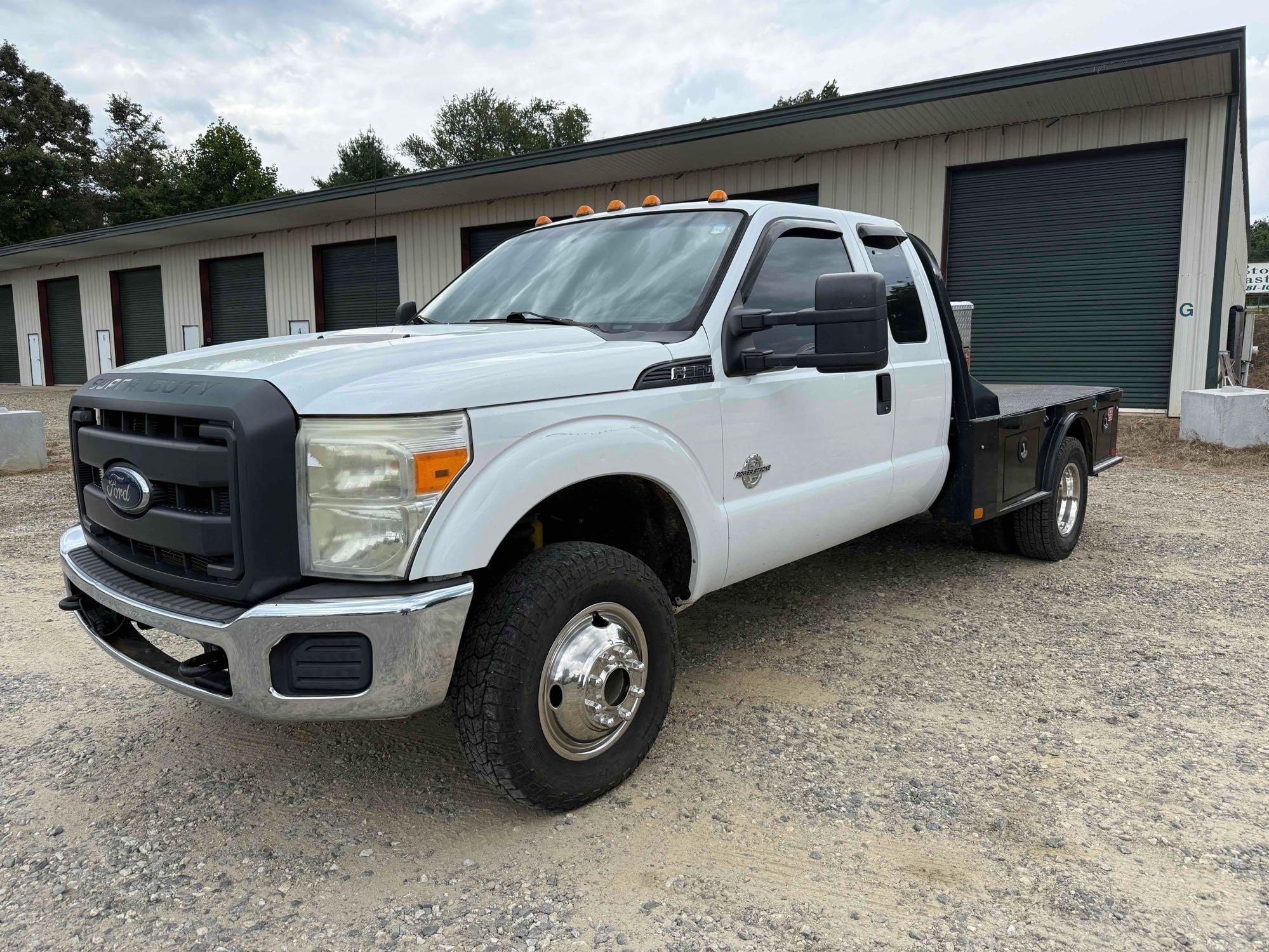 2012 Ford F-350 4x4 Flatbed Truck, VIN # 1FD8X3HT7CED00264 (A54865)