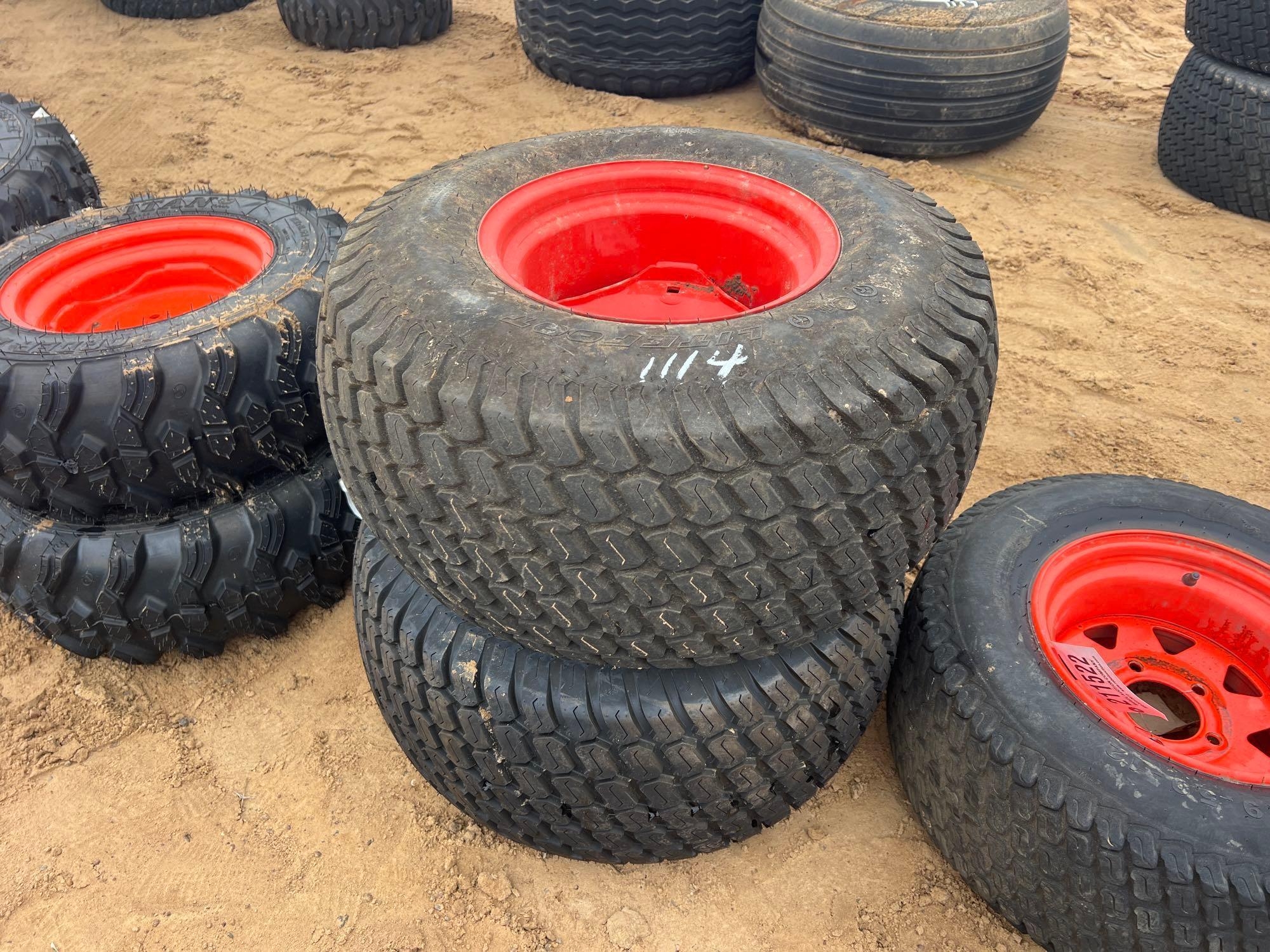 (2) 26X12.00-12 TIRES W/ 5 LUG RIMS (A64280)