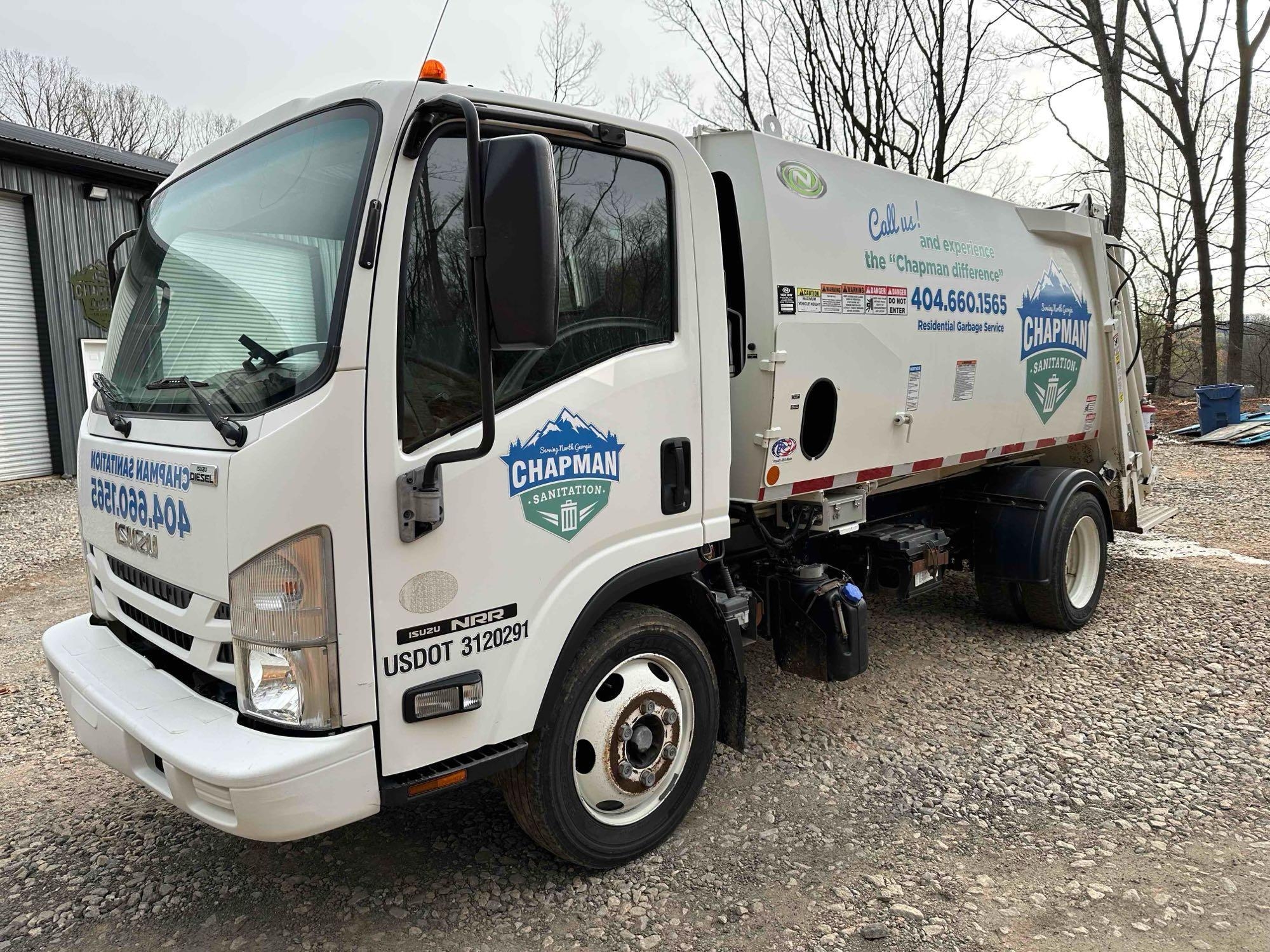 2016 Isuzu NRR Trash Truck, VIN # JALE5W162G7300782 (A65563)