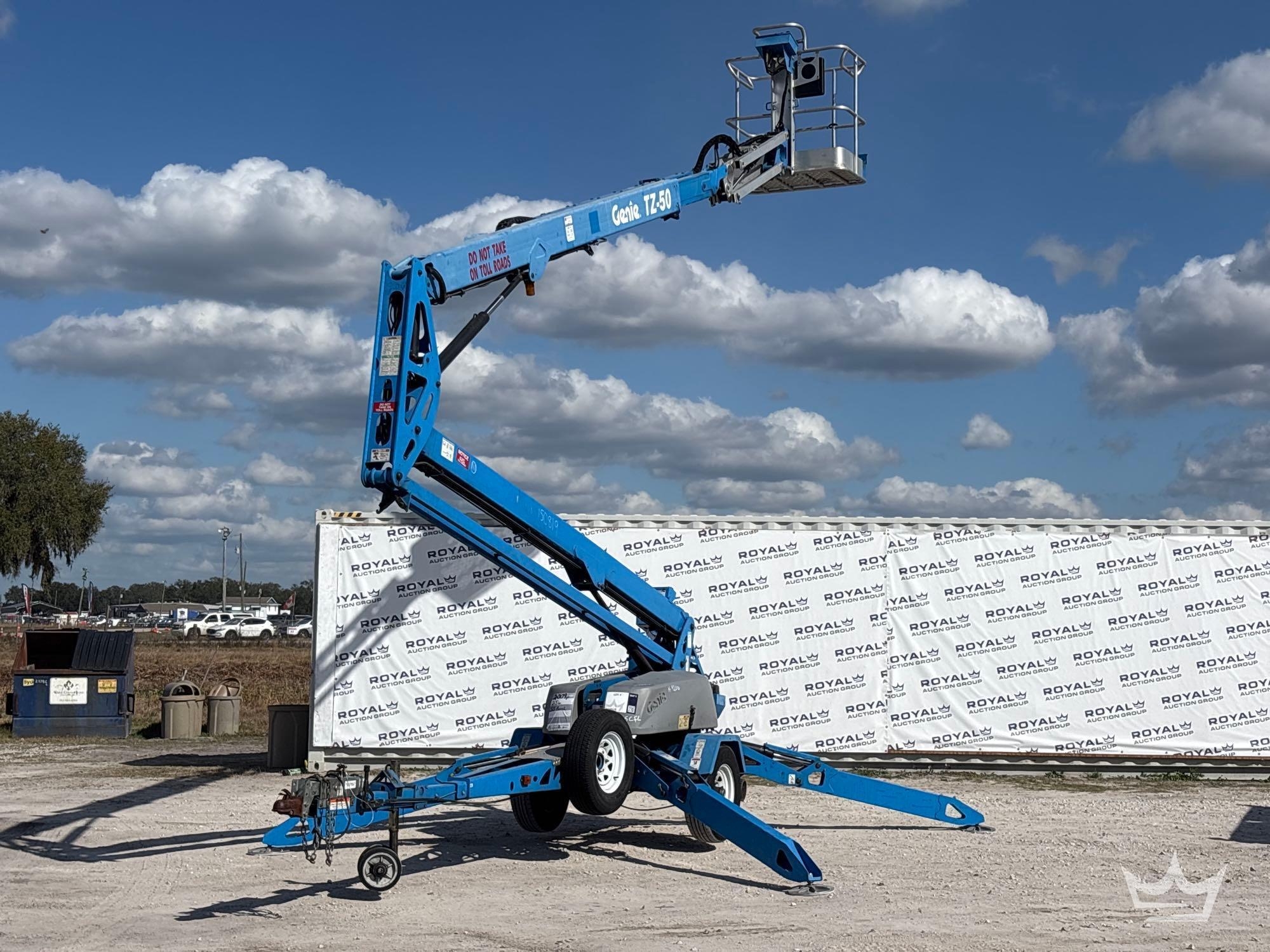 2009 Genie TZ-50 50ft Towable Articulated Boom Lift (A61567)