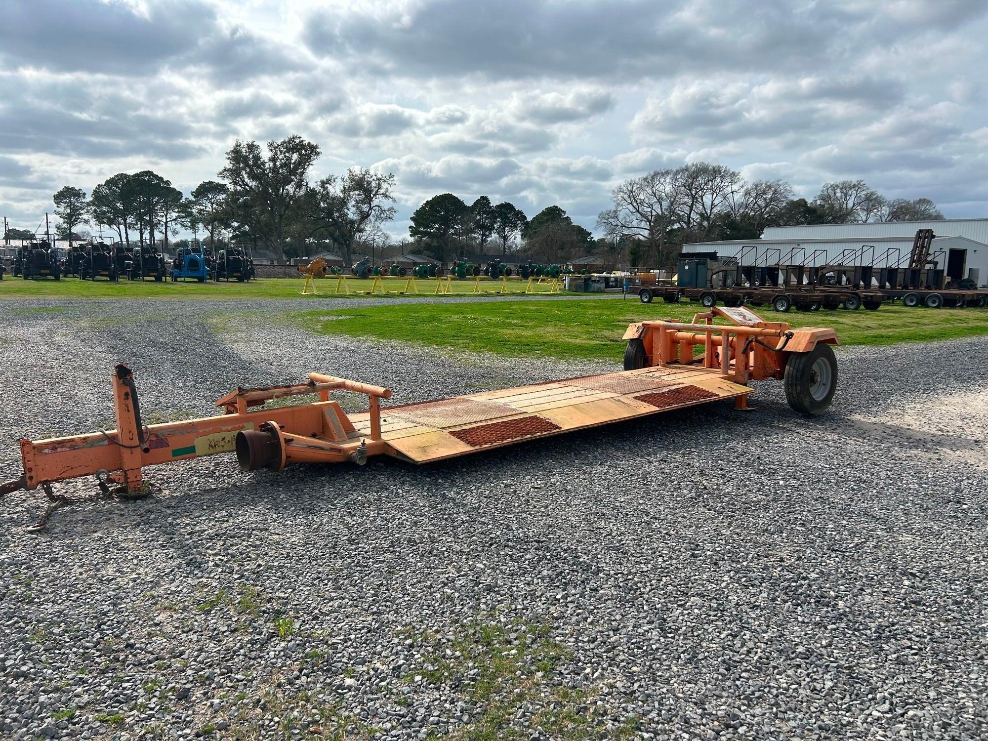 Towable Dual-Line Pipe Road Crossing Trailer (A63689)
