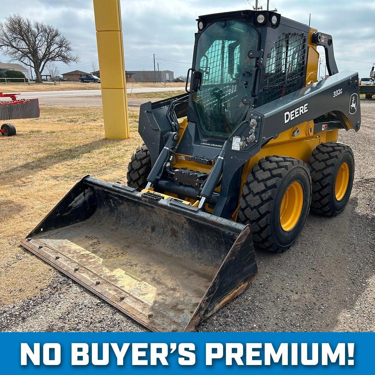 2015 John Deere 332G Skid Steer w/ Bucket (A63688)