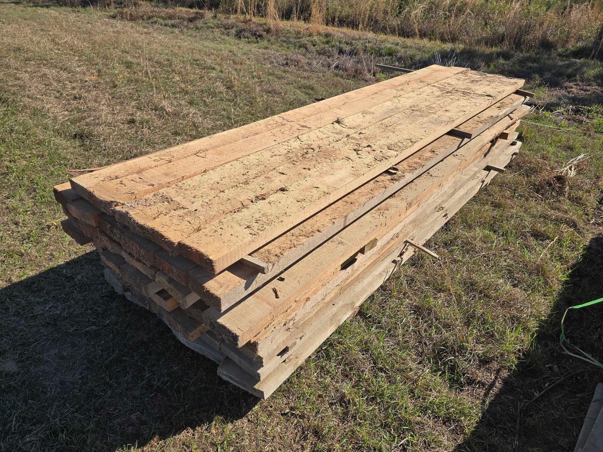(APPROX. 34) 2X6X10.5 ROUGH SAWN OAK (A64276)