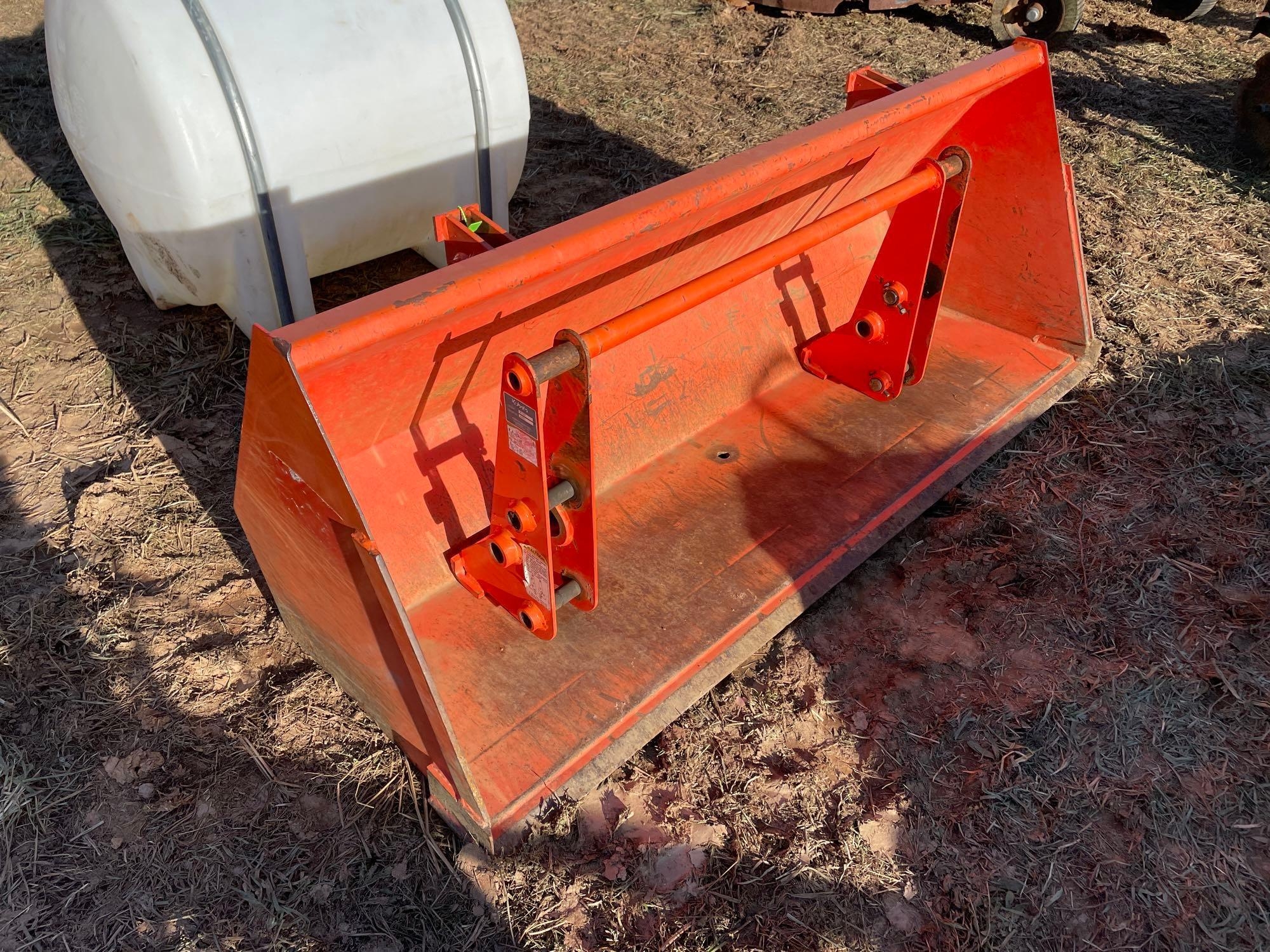 Kubota 72in Bucket with Tractor Attachment (A57454)