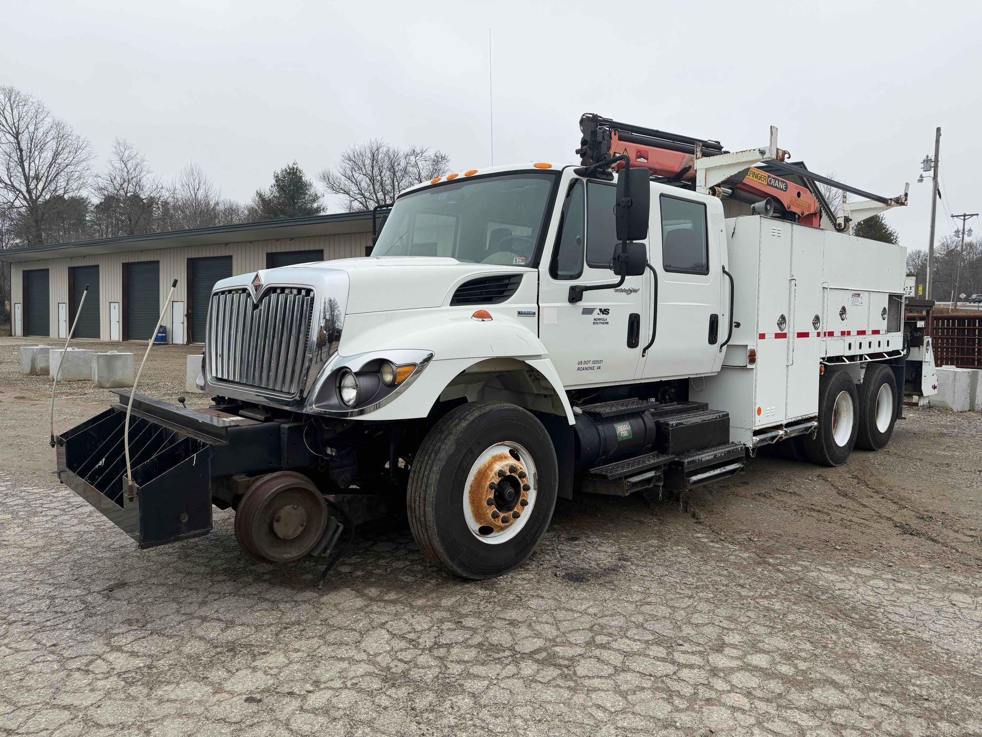 2009 International 7400 Service Truck with Crane, VIN # 1HTWGAAR19J160617 (A65563)