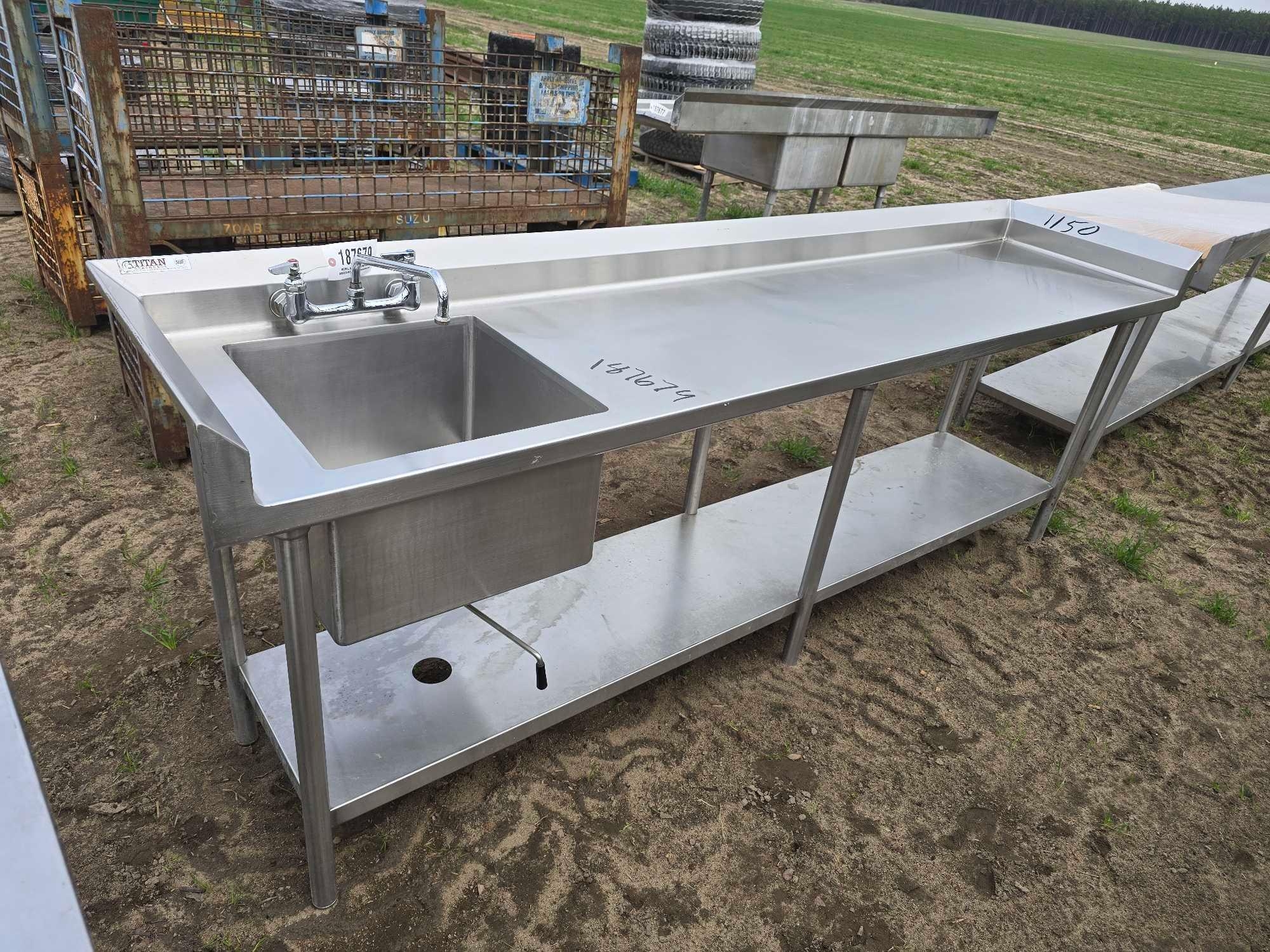 SINGLE STAINLESS STEEL SINK (A63745)