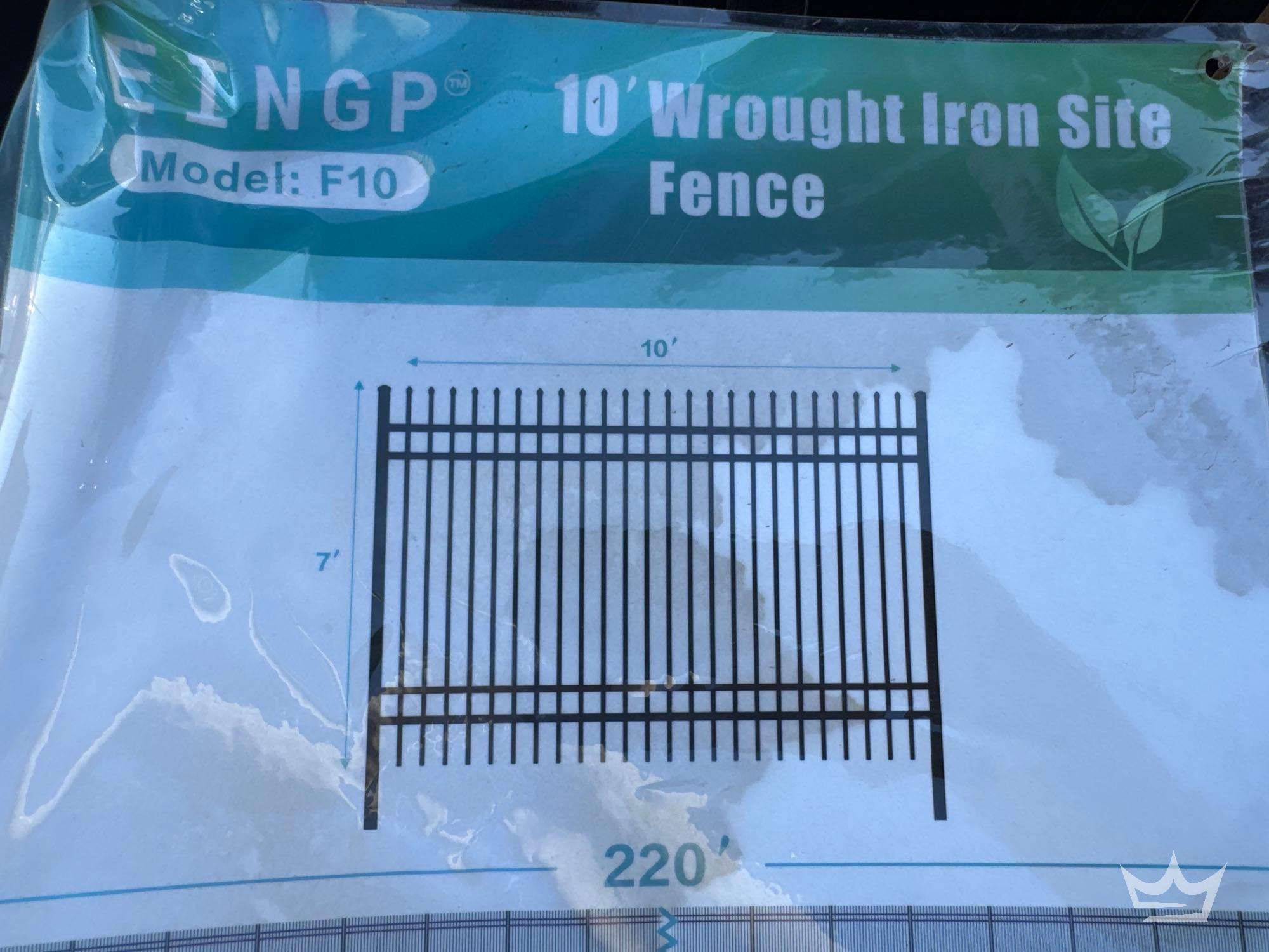 10 ft Wrought Iron Fence (A56859)