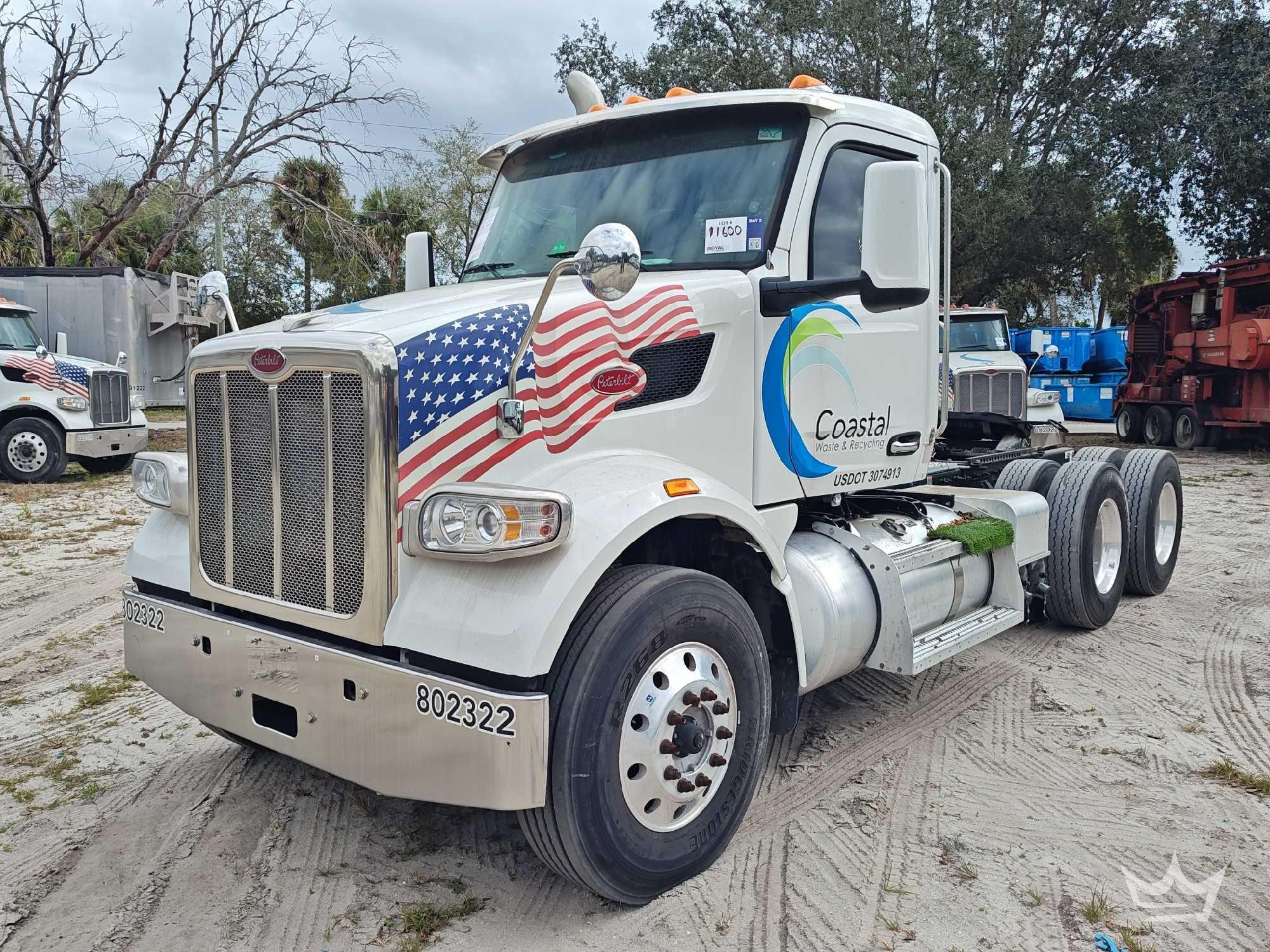 2022 Peterbilt 567 T/A Wet Kit Day Cab Truck Tractor (A64556)