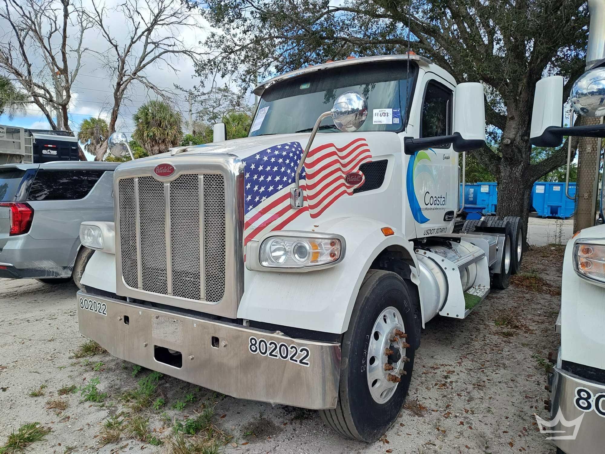 2022 Peterbilt 567 T/A Wet Kit Day Cab Truck Tractor (A61568)
