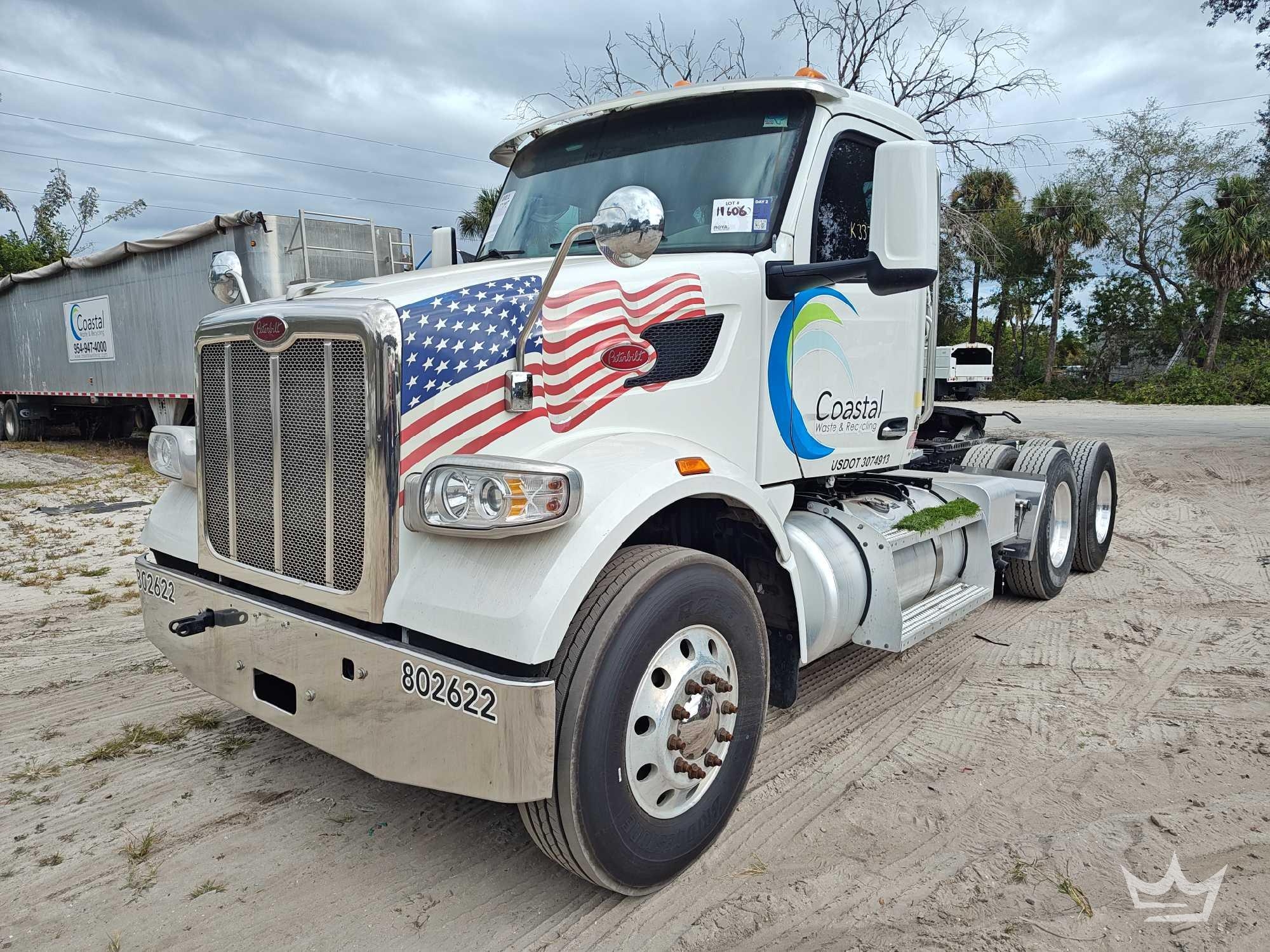 2022 Peterbilt 567 T/A Wet Kit Day Cab Truck Tractor (A64556)