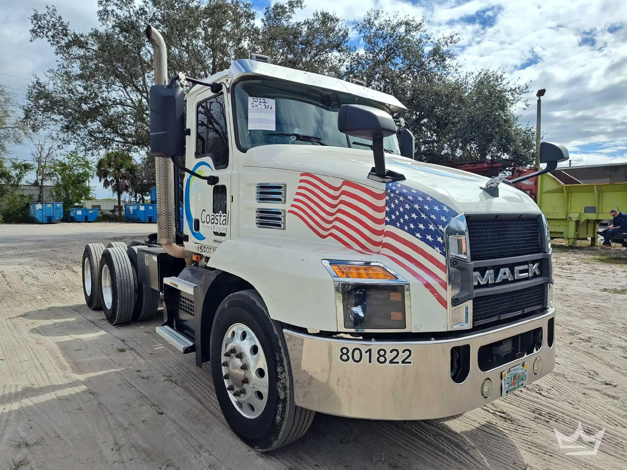 2022 Mack Anthem T/A Wet Kit Day Cab Truck Tractor (A66736)