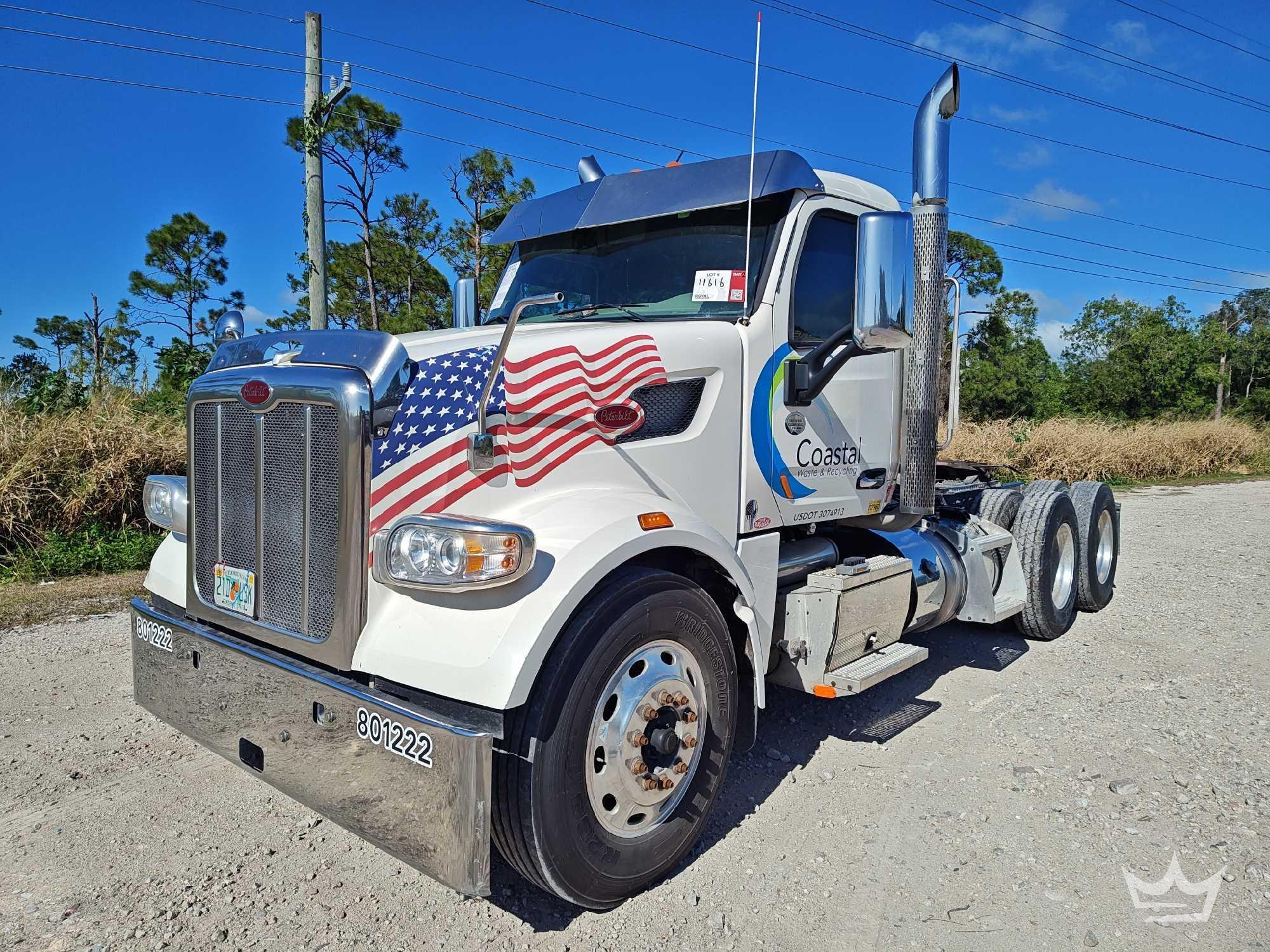2022 Peterbilt 567 T/A Wet Kit Day Cab Truck Tractor (A64556)