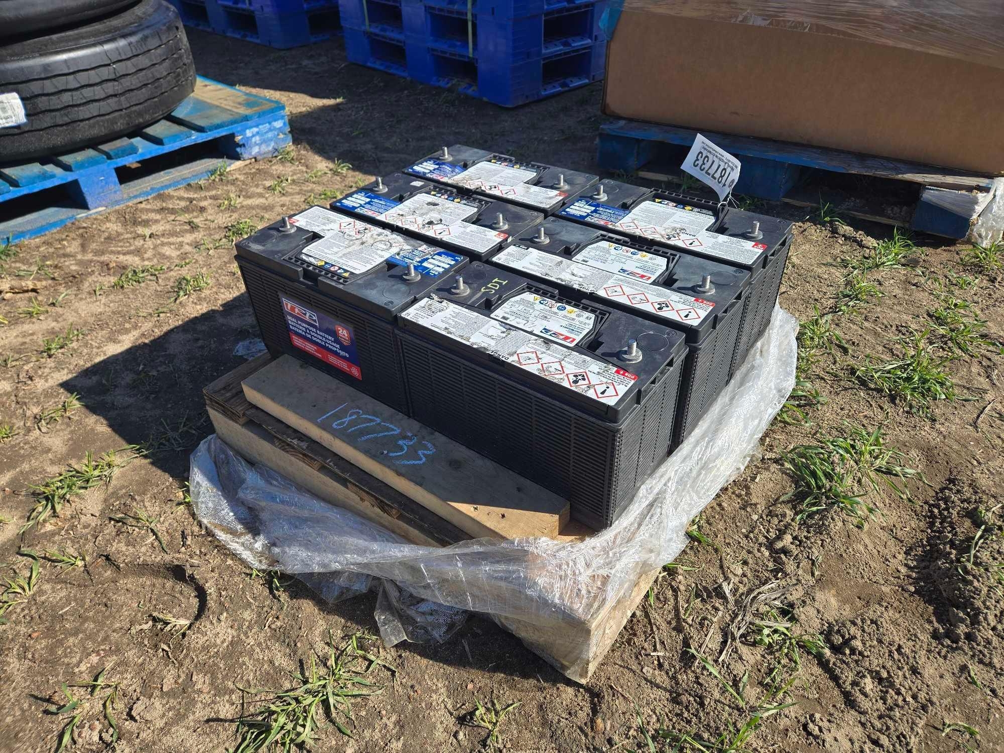 (6) GROUP 31 TOP POST BATTERIES (A63745)