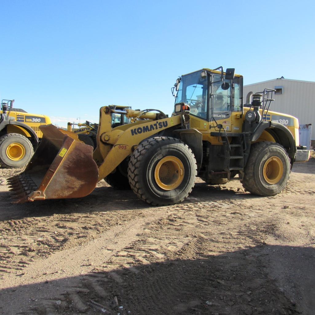 2015 Komatsu WA380-8 Wheel Loader, S/N A74124, PIN# KMTWA130CFNA74124, Diesel Engine, Komatsu WA380 (A59076)