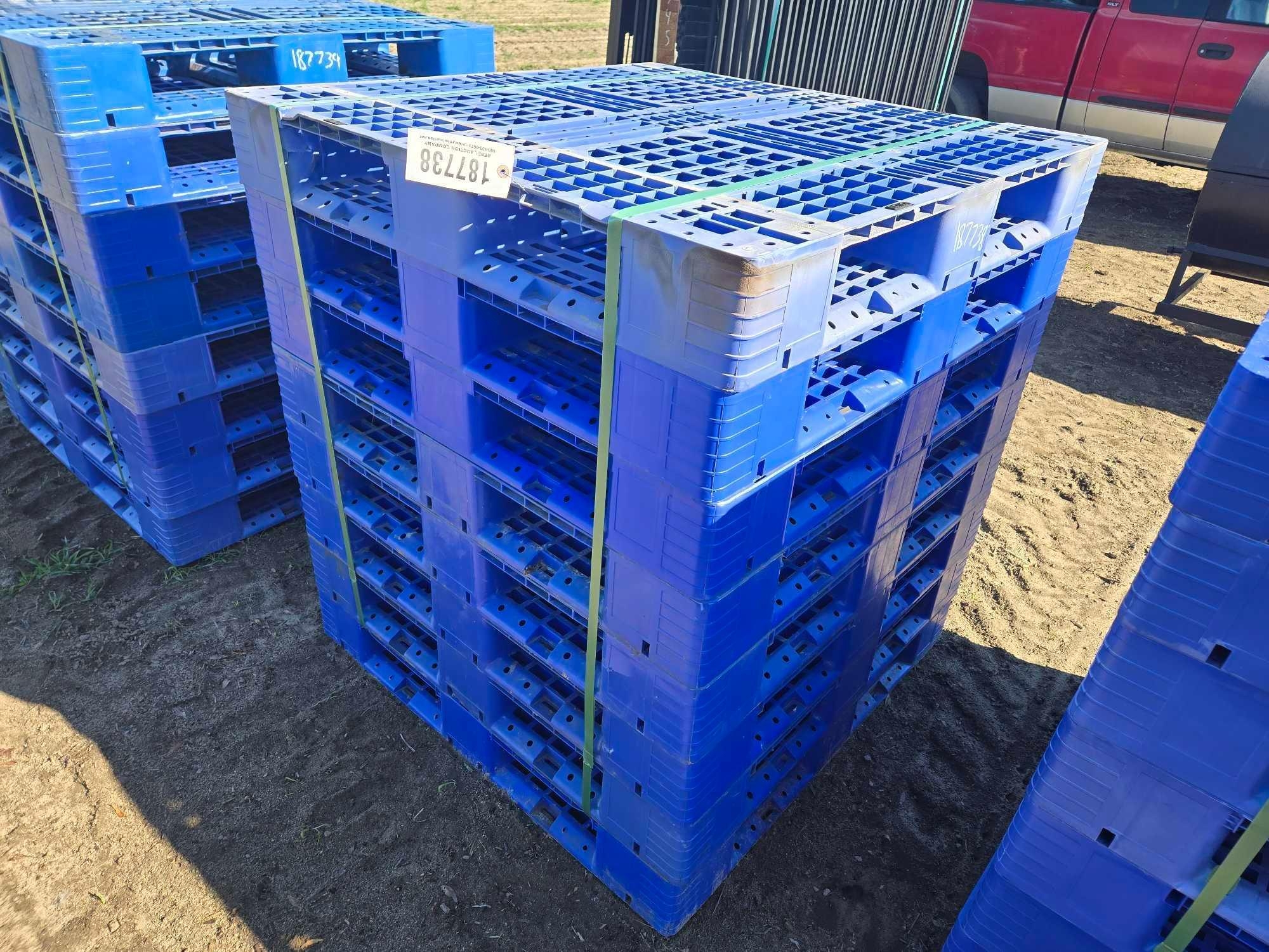 (8) PLASTIC PALLETS (A63745)